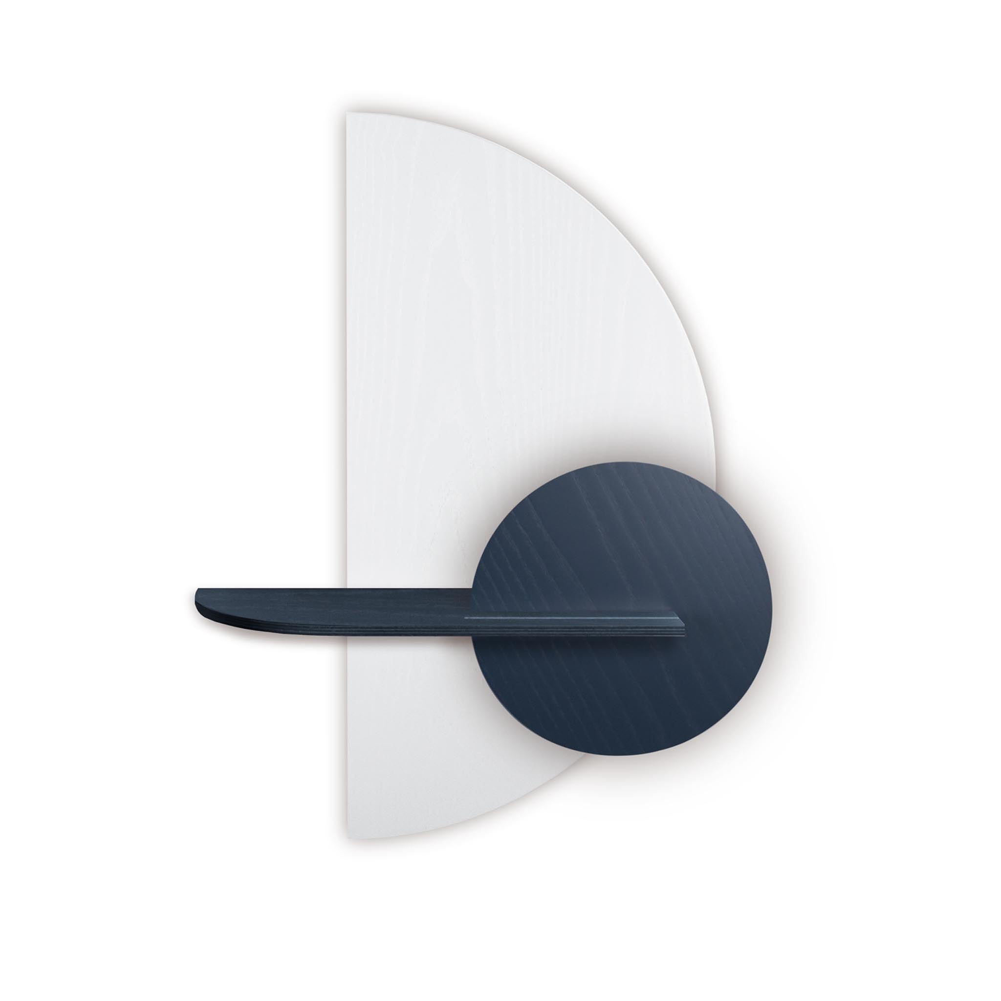 Alba wandplank - Wit halve cirkel