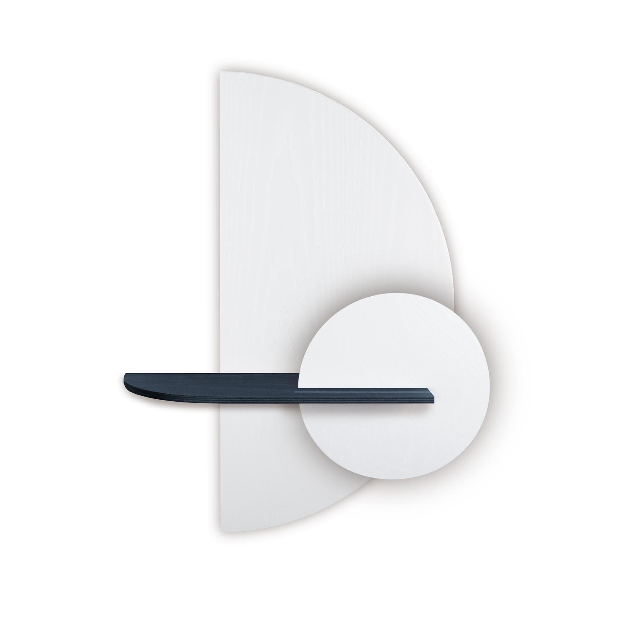 Alba wandplank - Wit halve cirkel