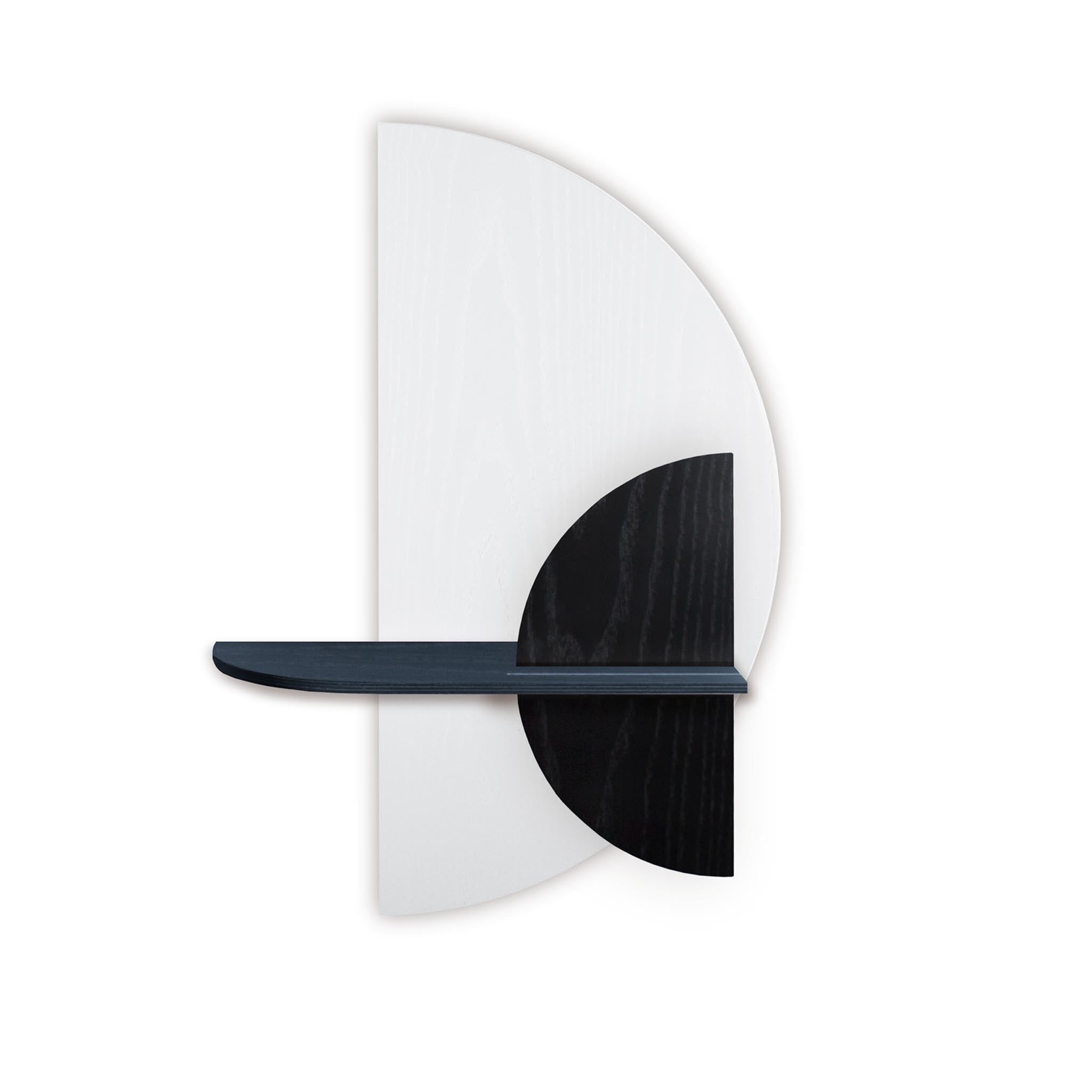 Alba wandplank - Wit halve cirkel