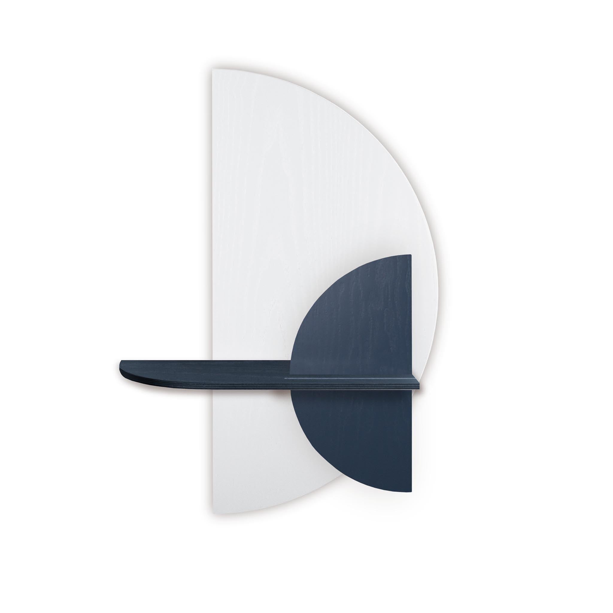 Alba wandplank - Wit halve cirkel