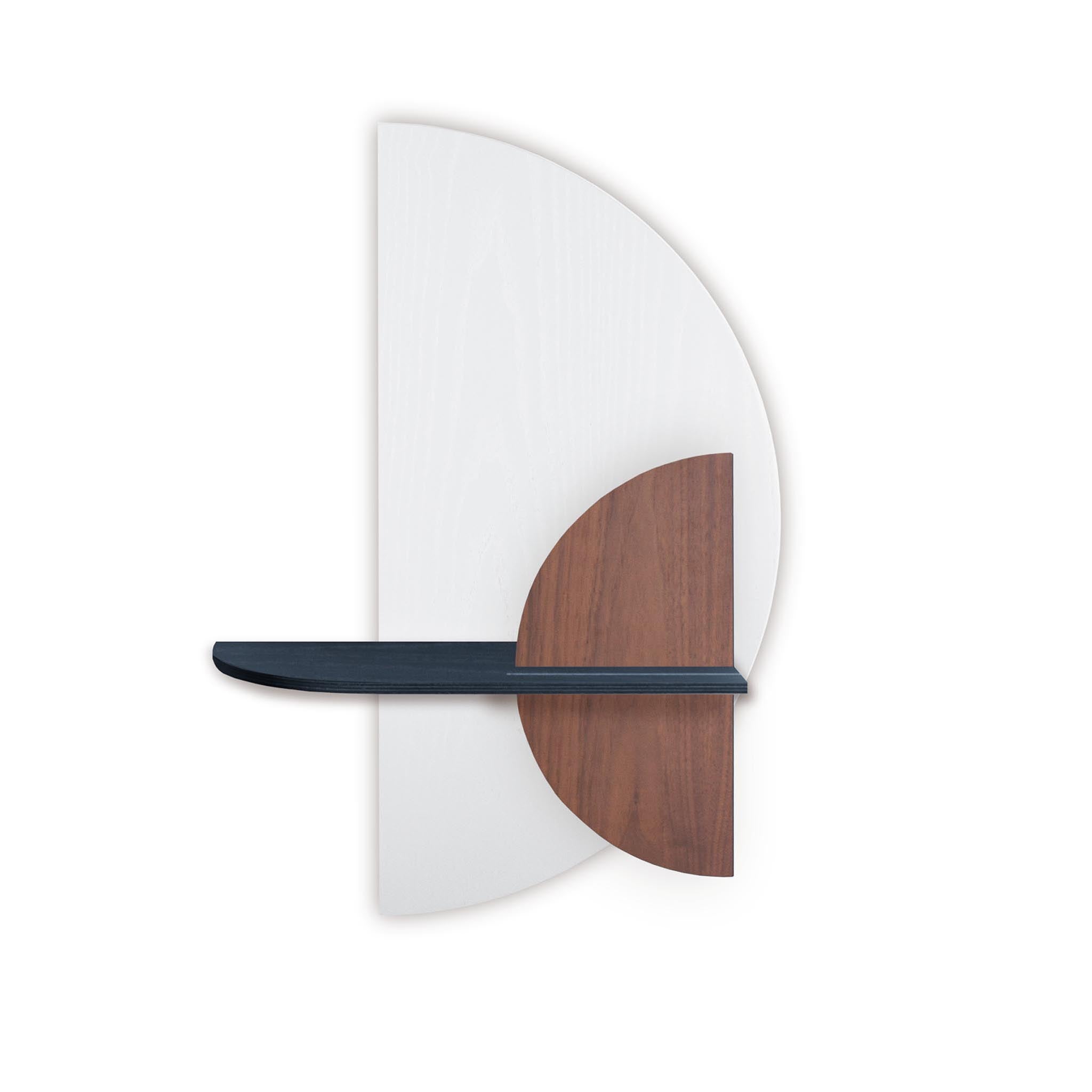 Alba wandplank - Wit halve cirkel