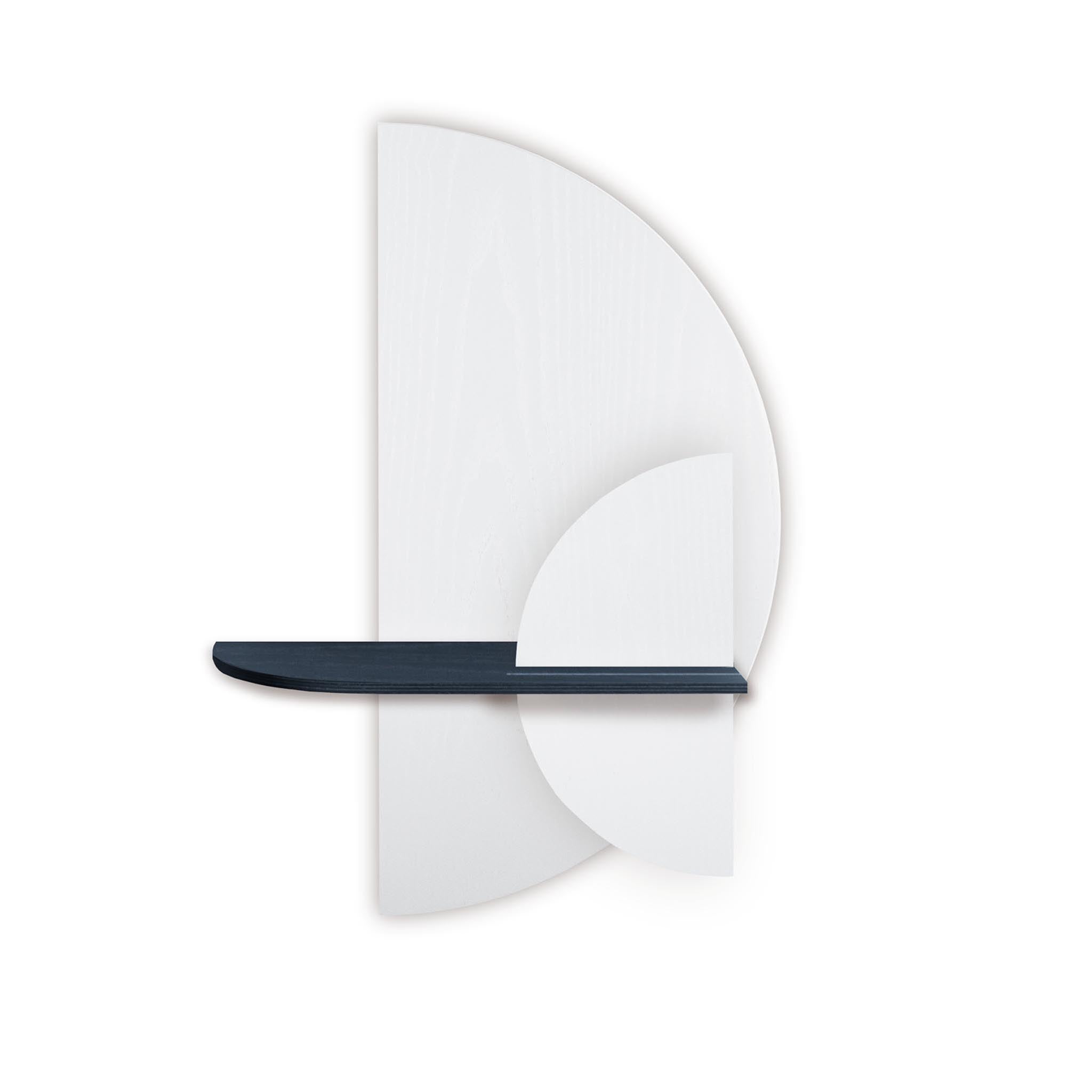 Alba wandplank - Wit halve cirkel