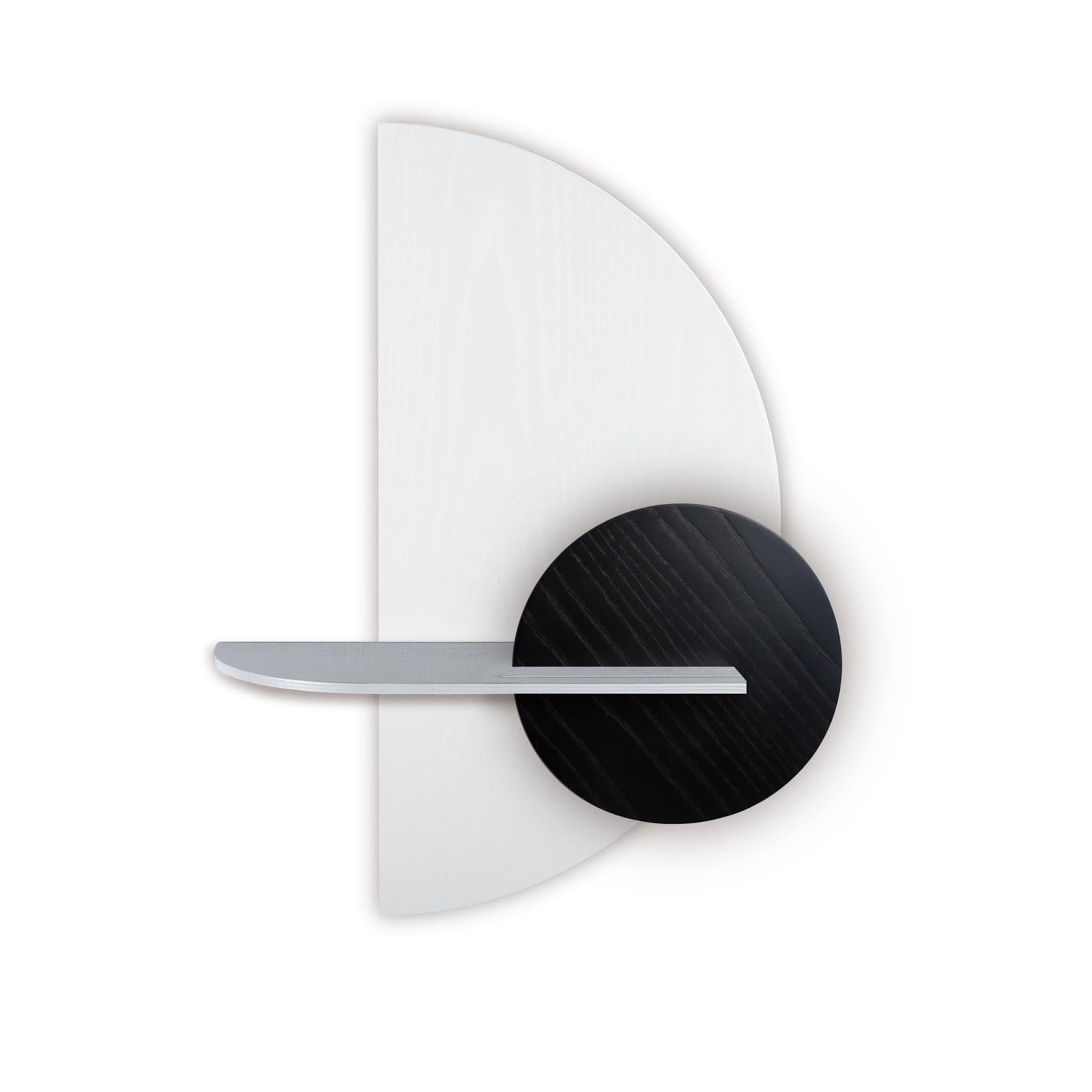 Alba wandplank - Wit halve cirkel