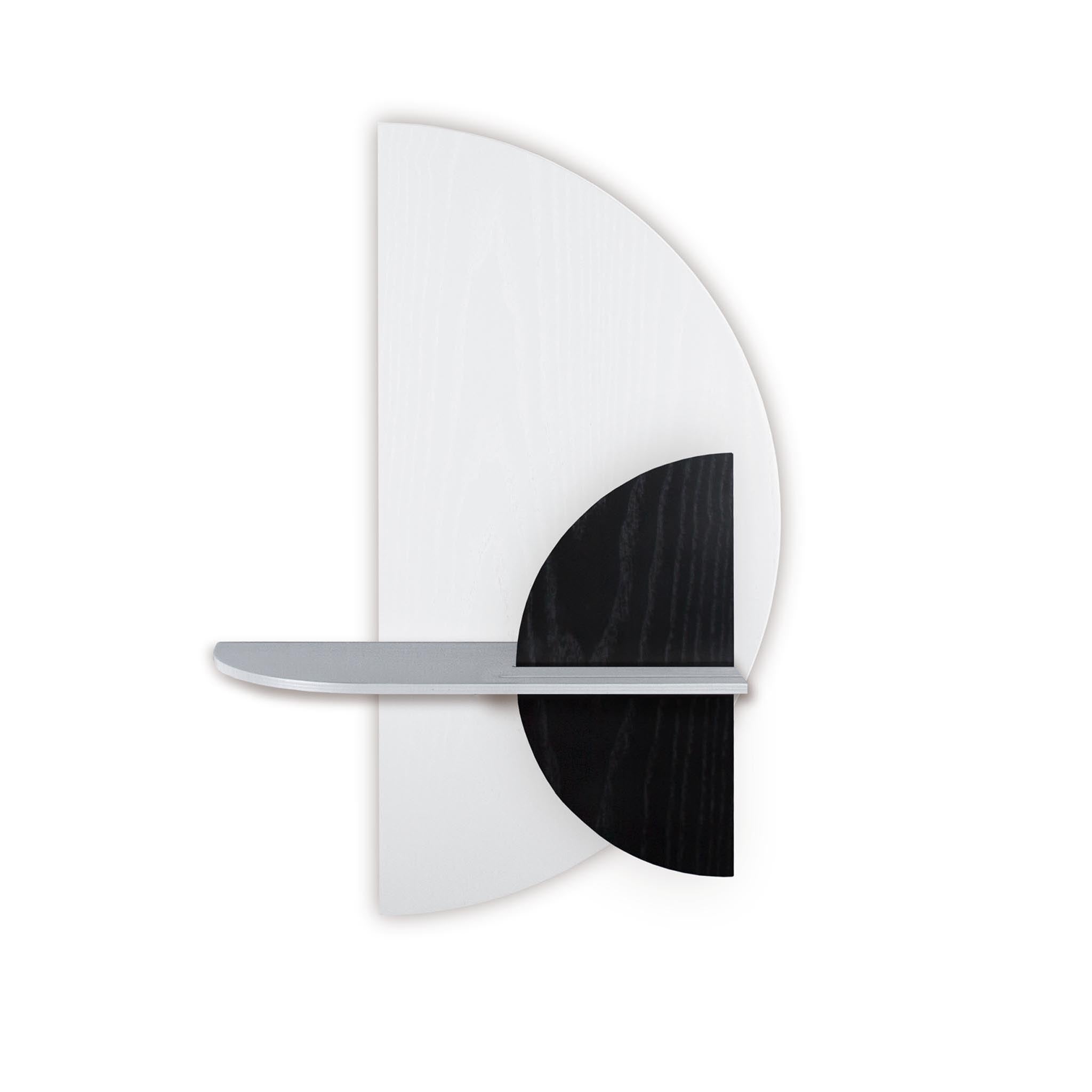 Alba wandplank - Wit halve cirkel