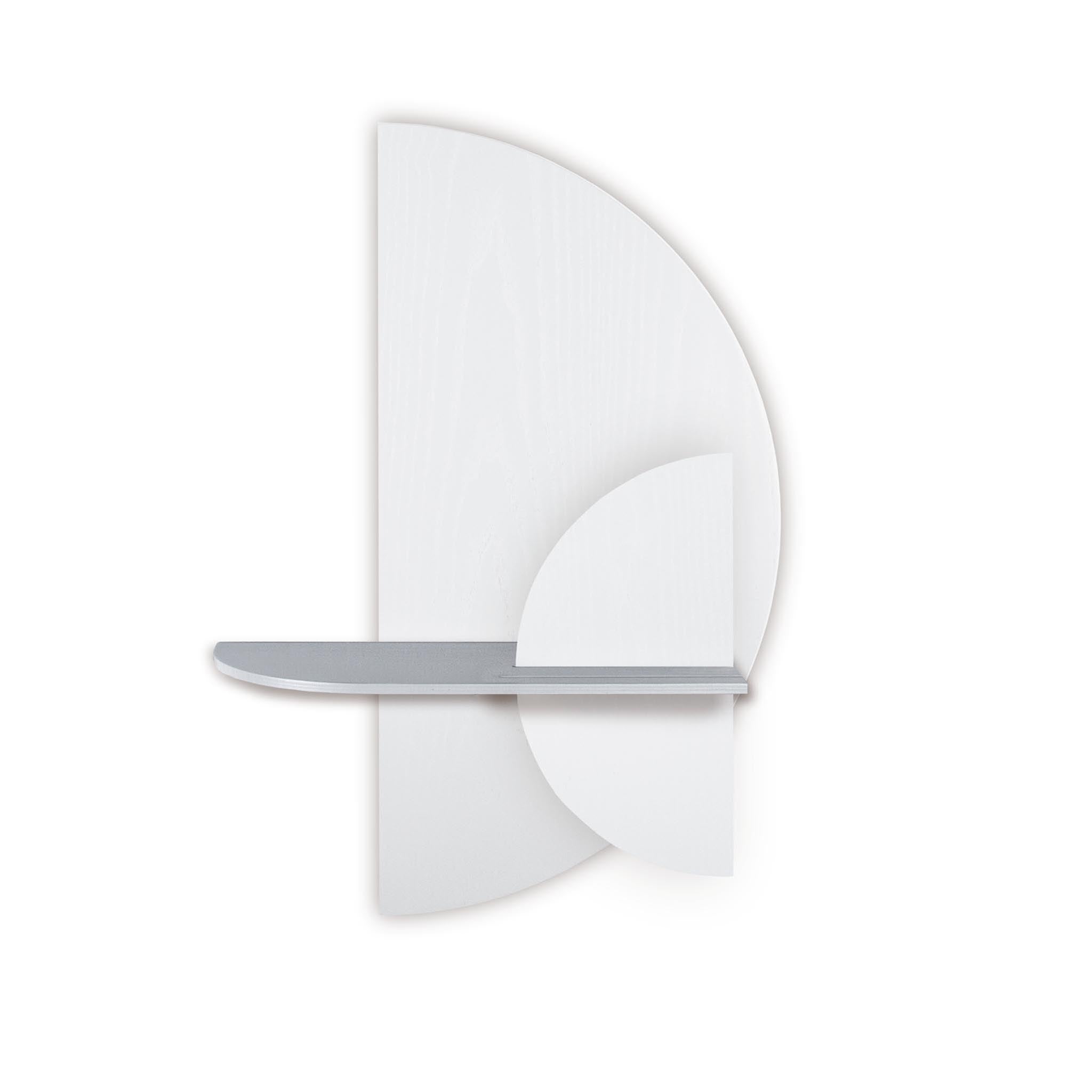 Alba wandplank - Wit halve cirkel