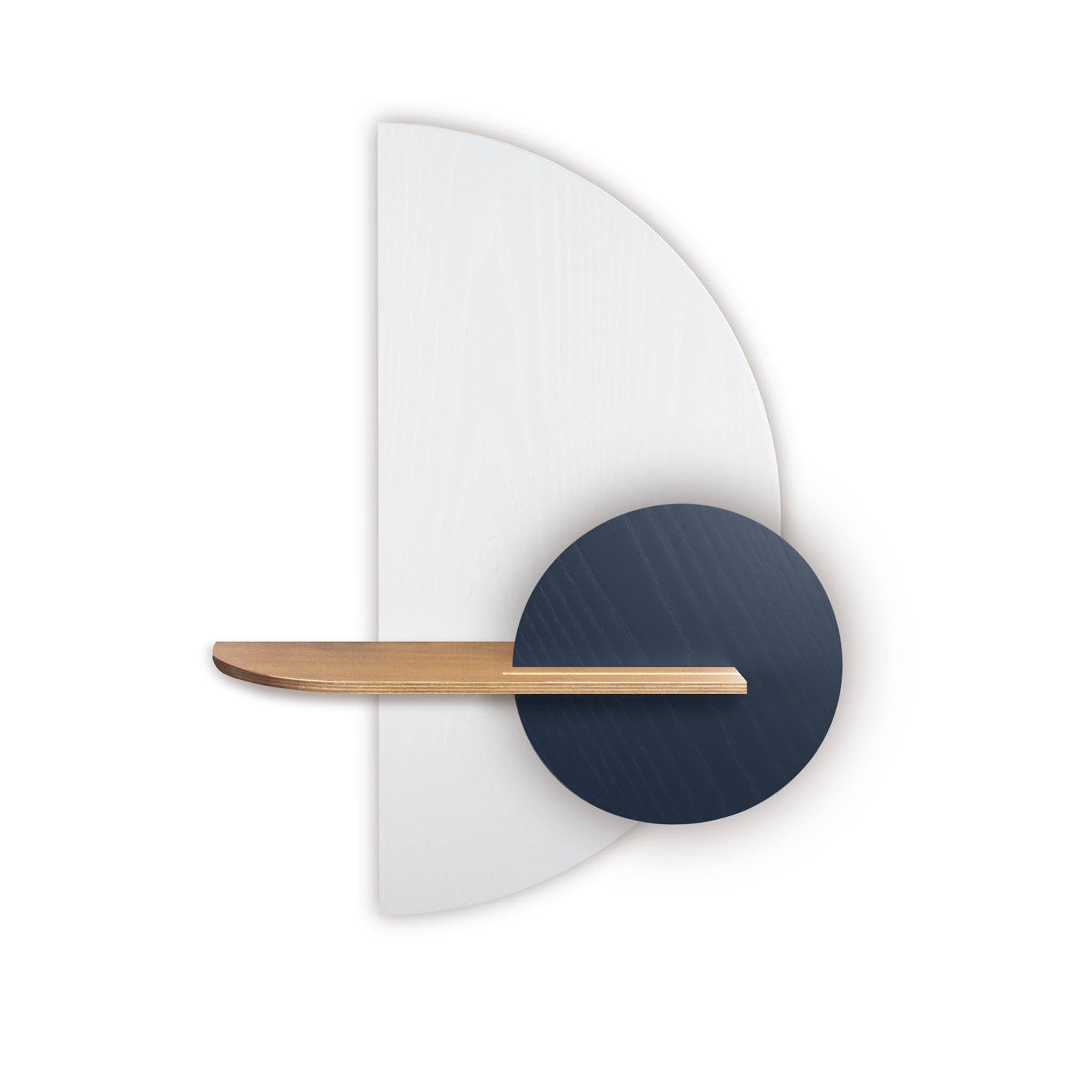 Alba wandplank - Wit halve cirkel