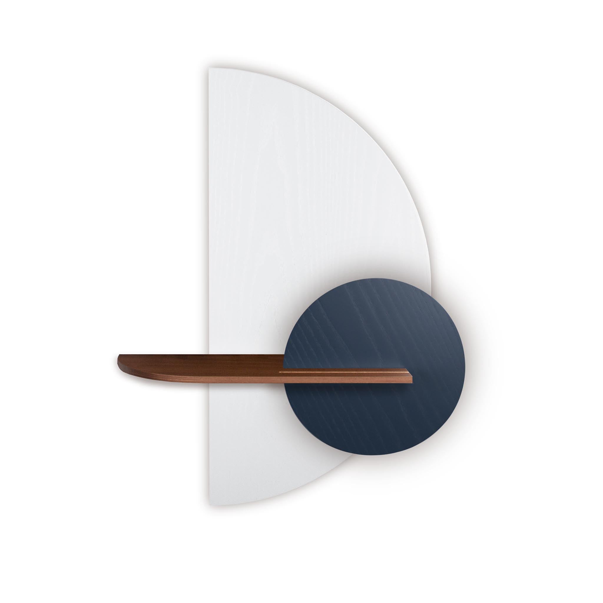 Alba wandplank - Wit halve cirkel