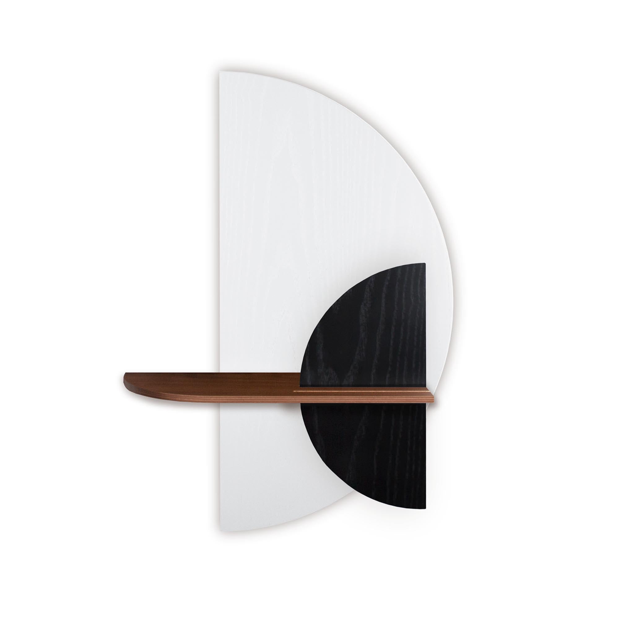 Alba wandplank - Wit halve cirkel