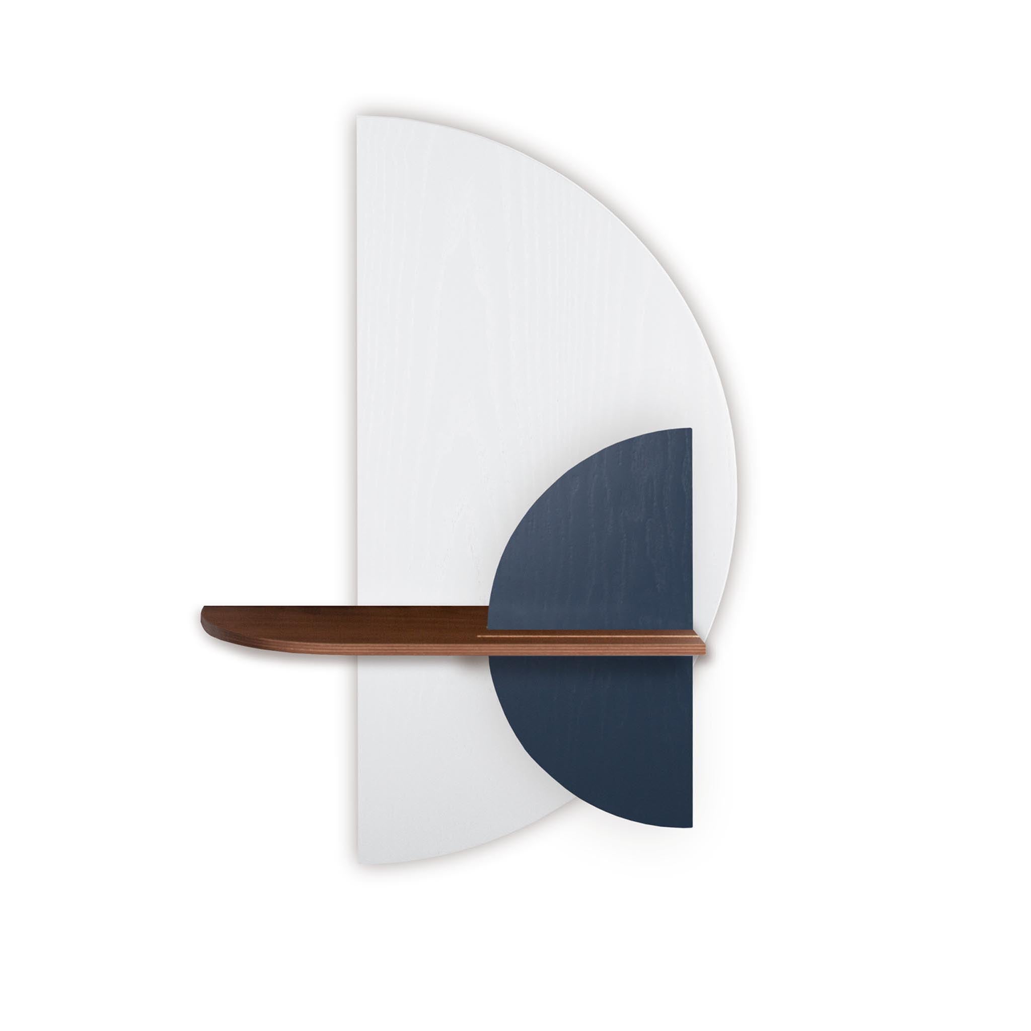 Alba wandplank - Wit halve cirkel