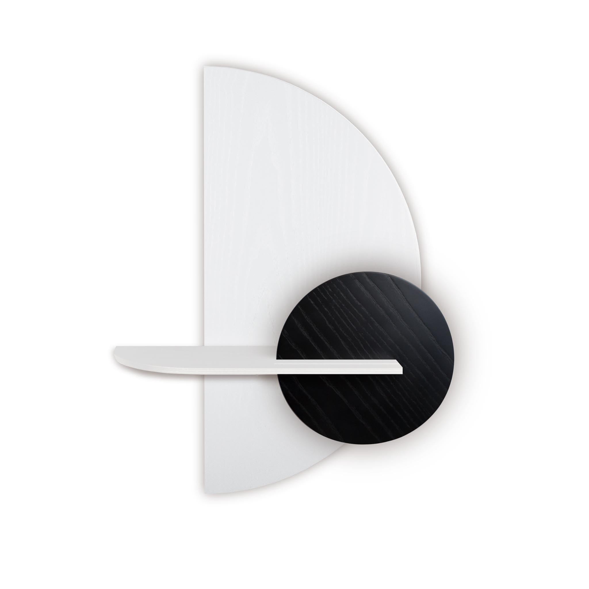 Alba wandplank - Wit halve cirkel