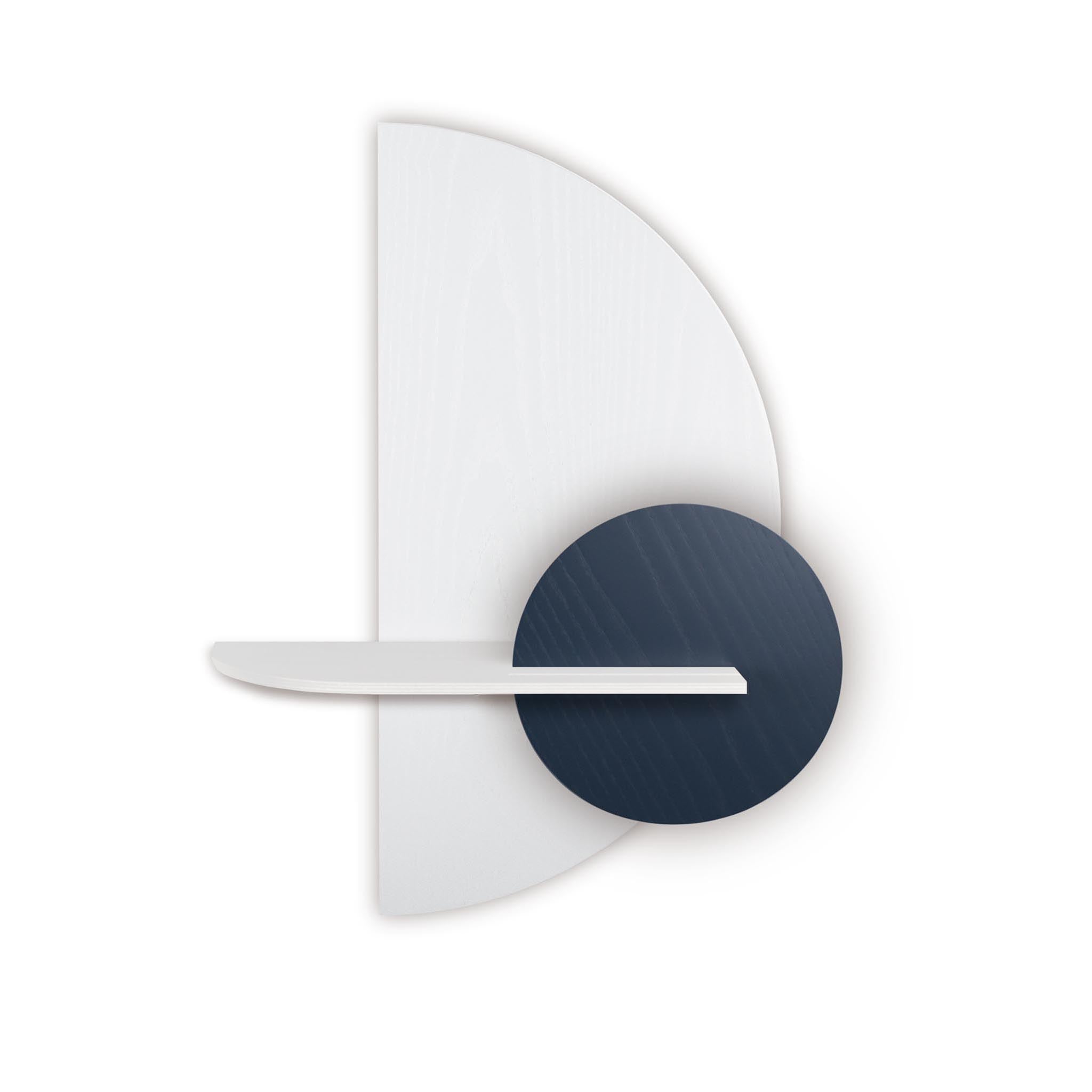 Alba wandplank - Wit halve cirkel