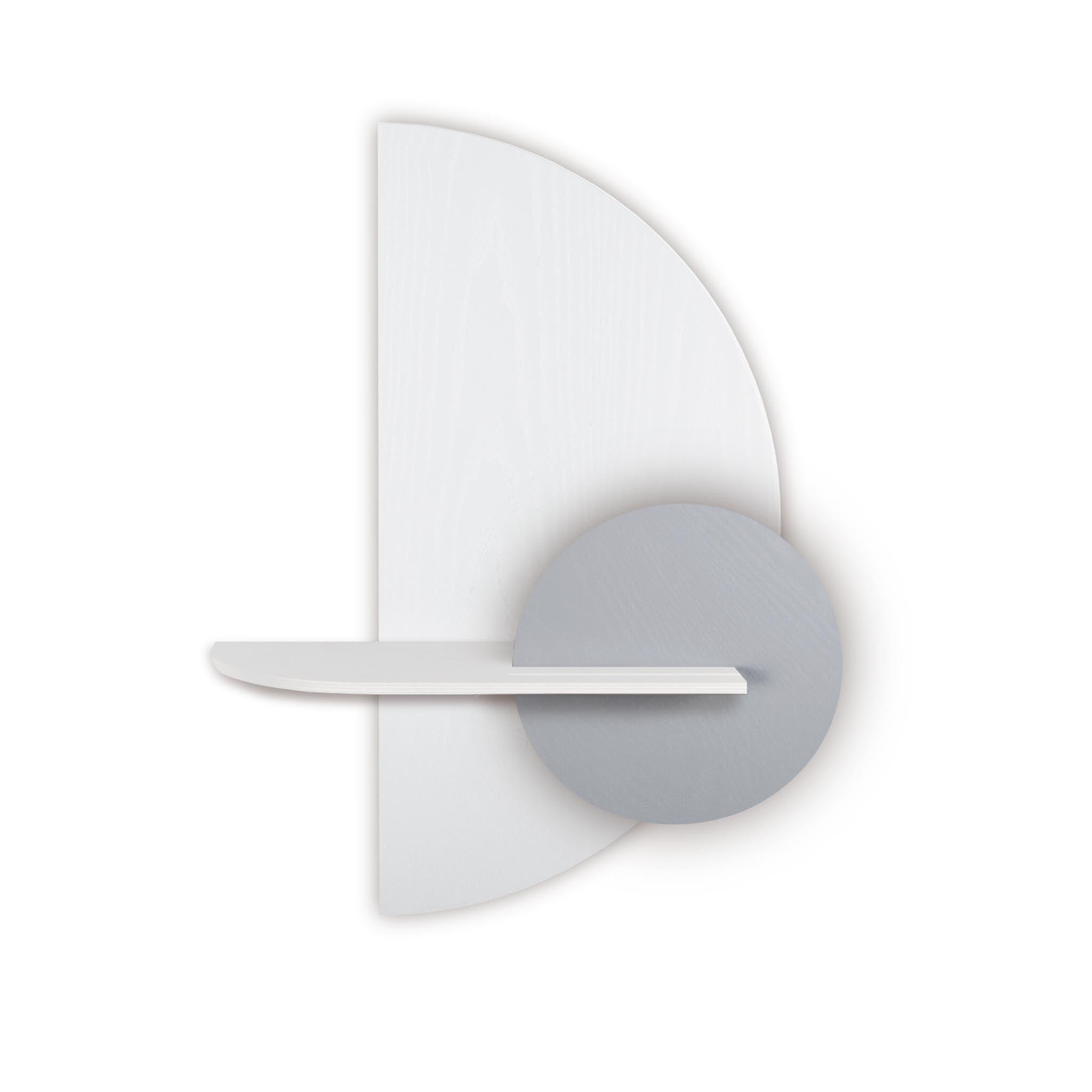 Alba wandplank - Wit halve cirkel