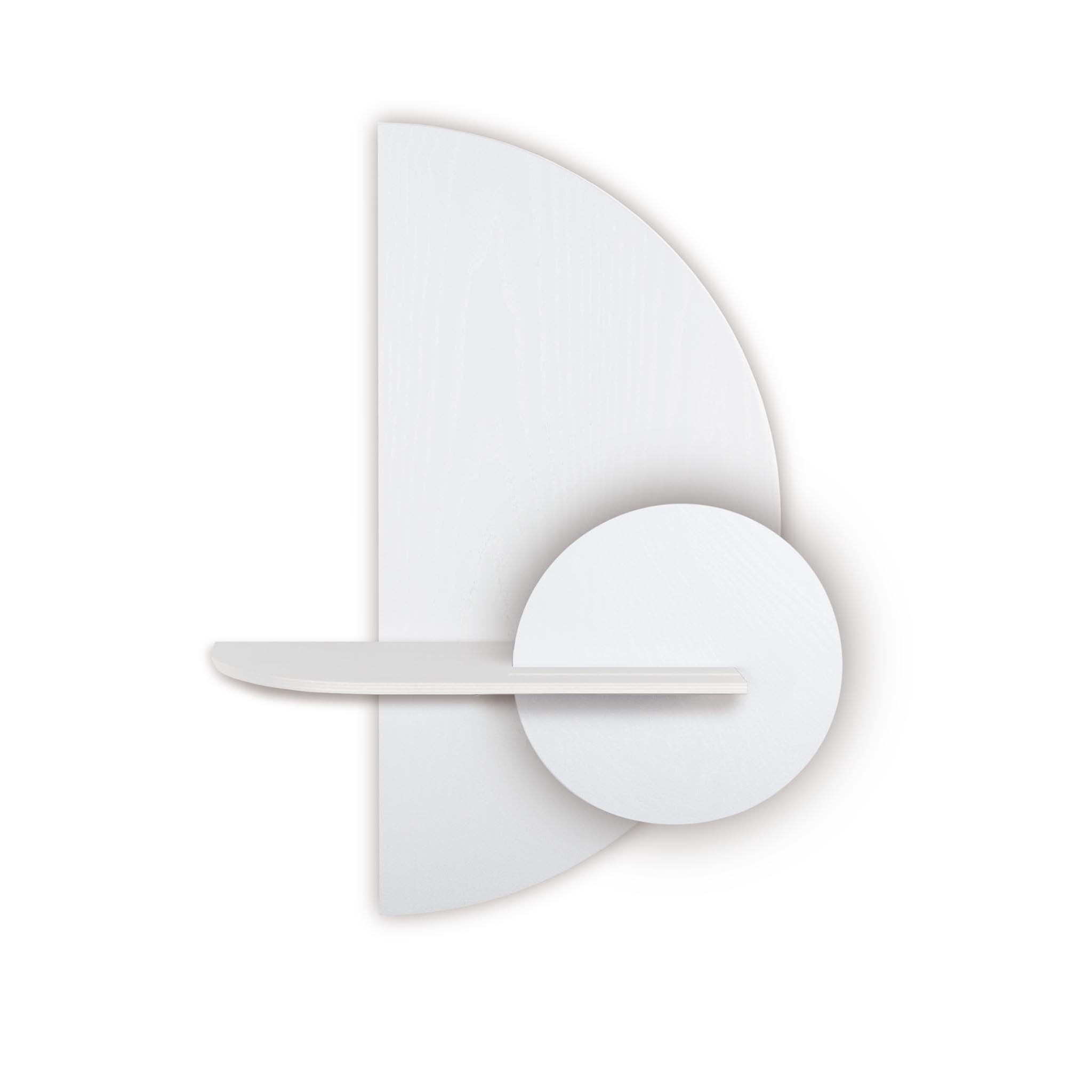 Alba wandplank - Wit halve cirkel