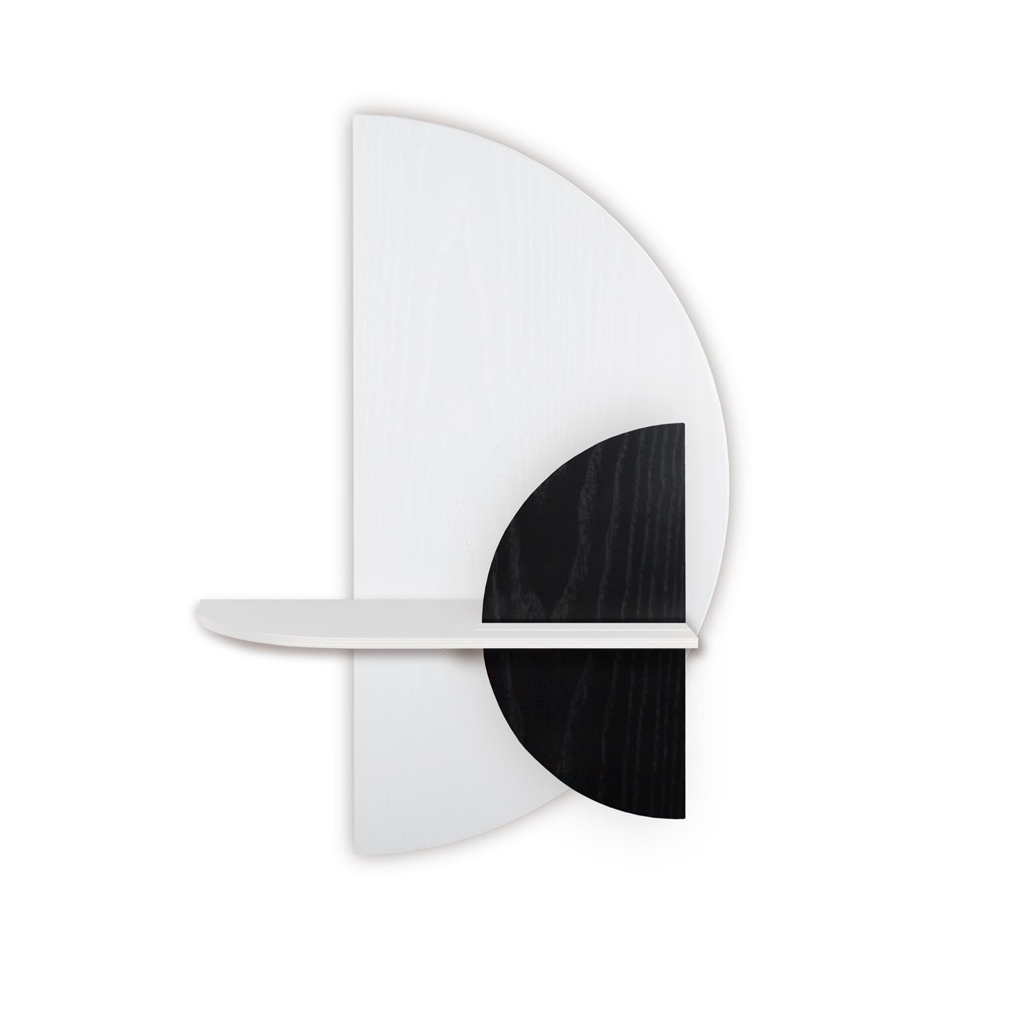 Alba wandplank - Wit halve cirkel