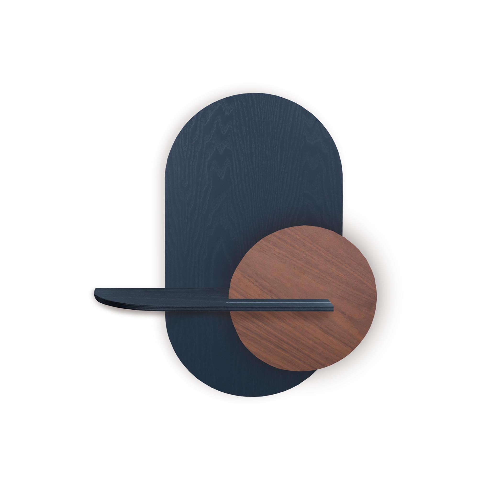 Alba Wall Shelf DUO · Blue oval
