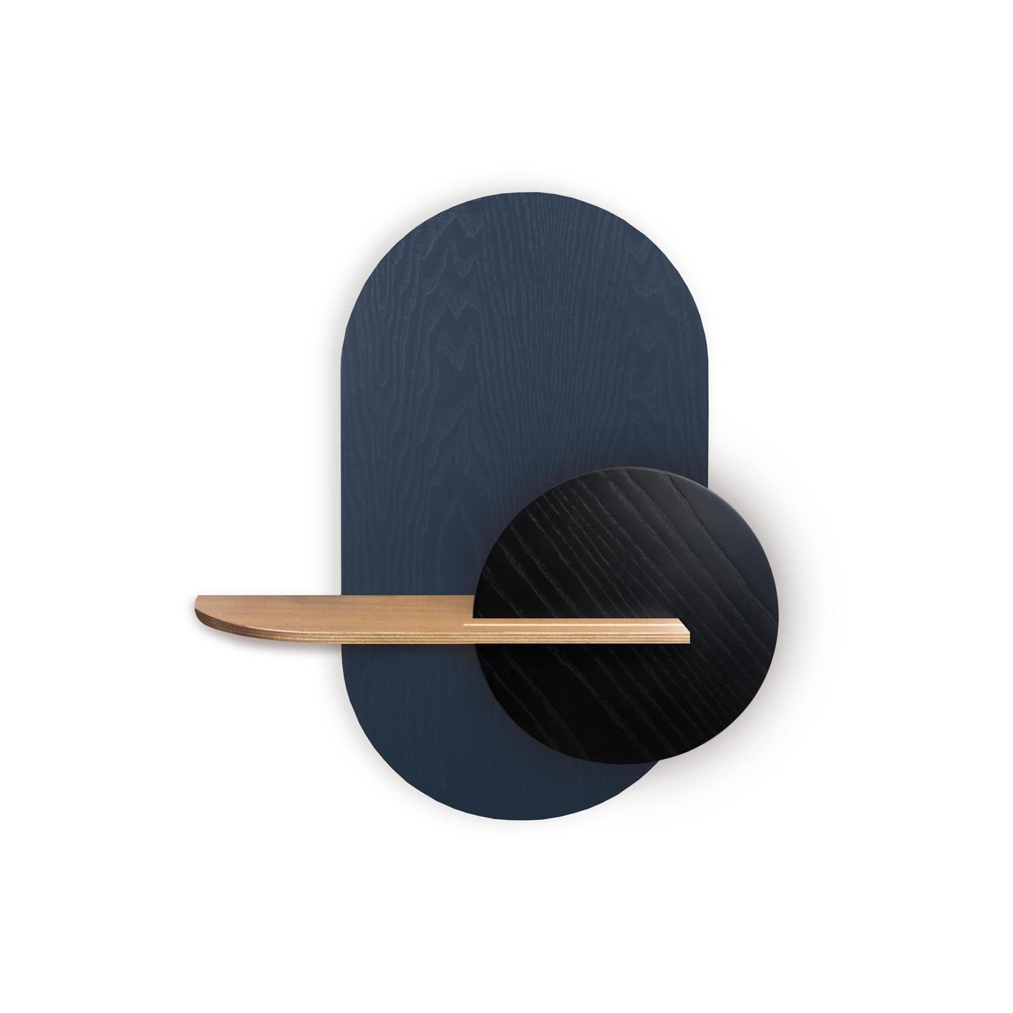 Alba Wall Shelf DUO · Blue oval