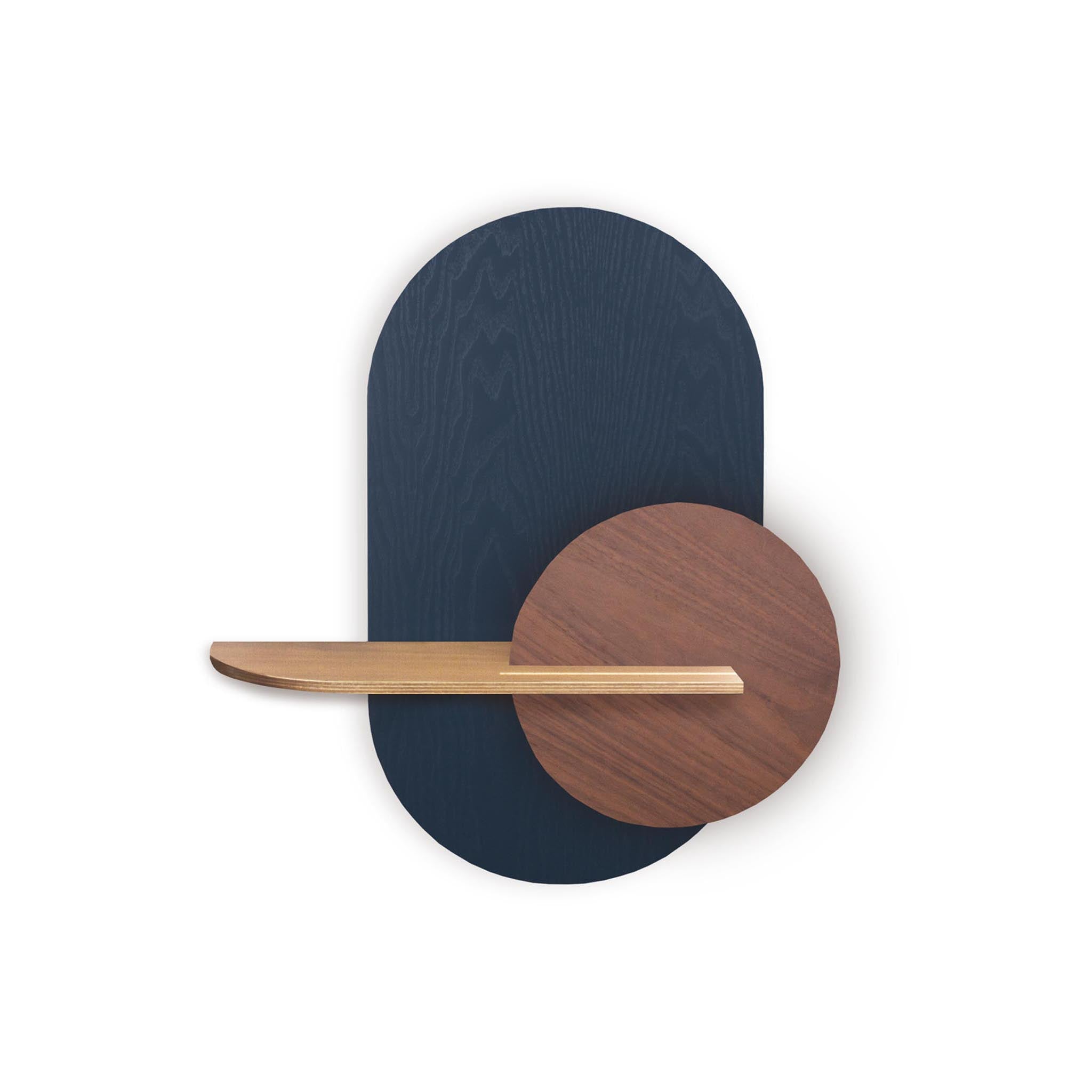 Alba Wall Shelf DUO · Blue oval