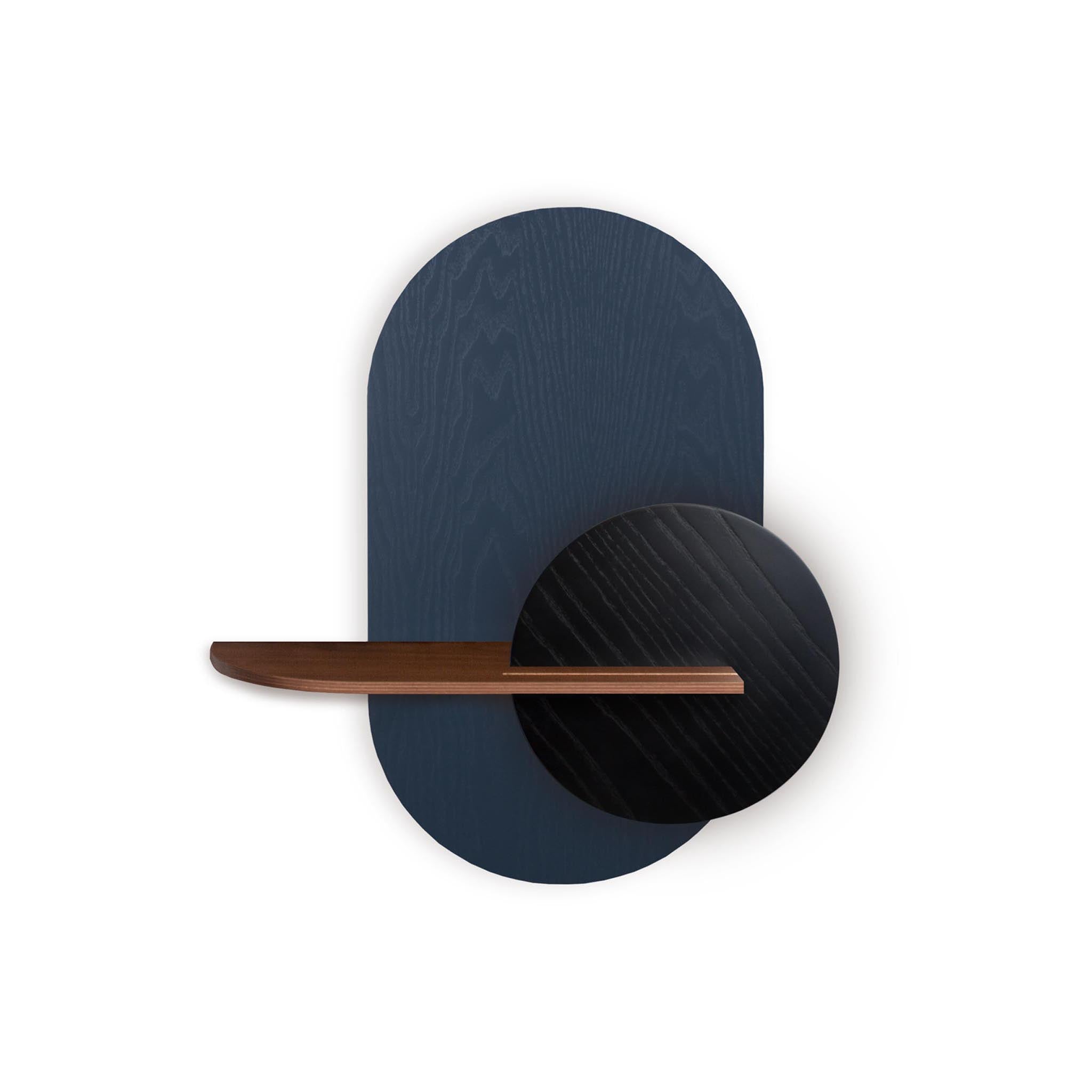 Alba Wall Shelf DUO · Blue oval