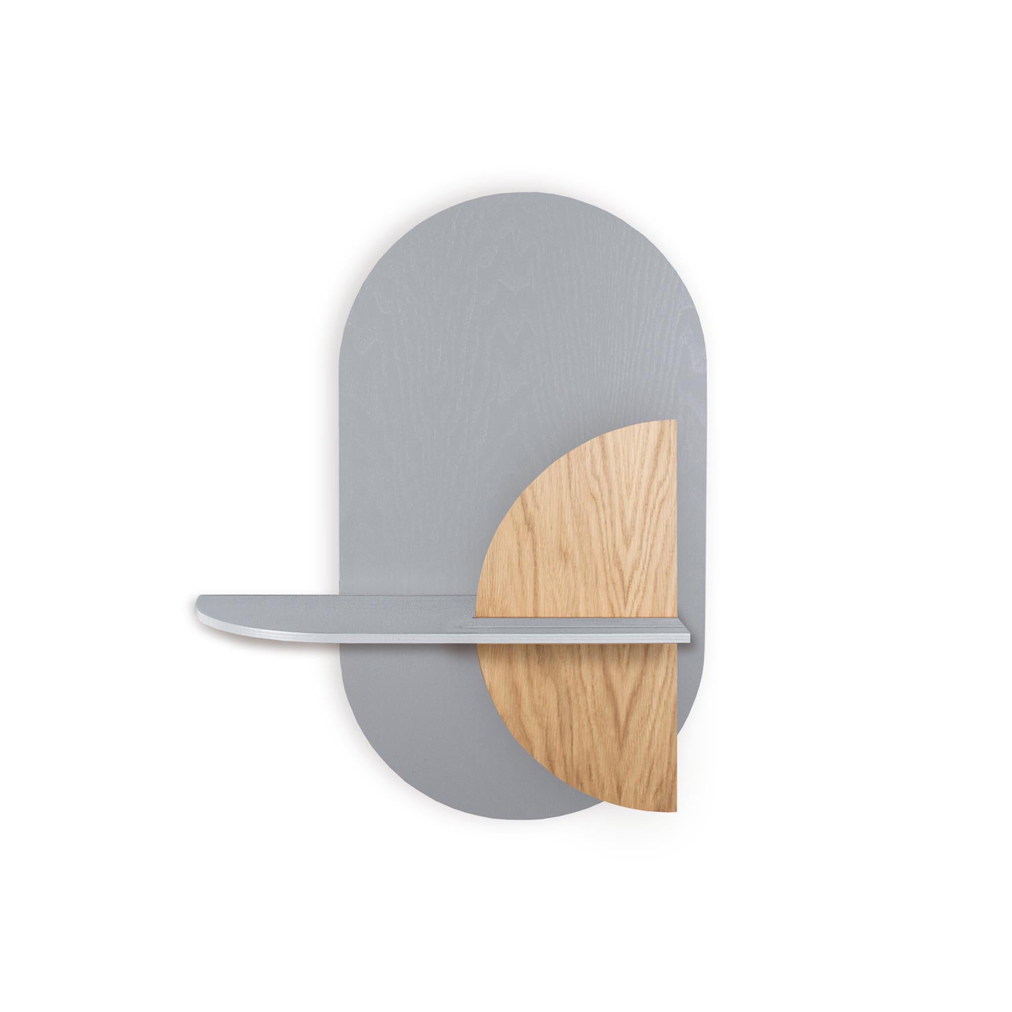 Alba Wall Shelf DUO · Grey oval