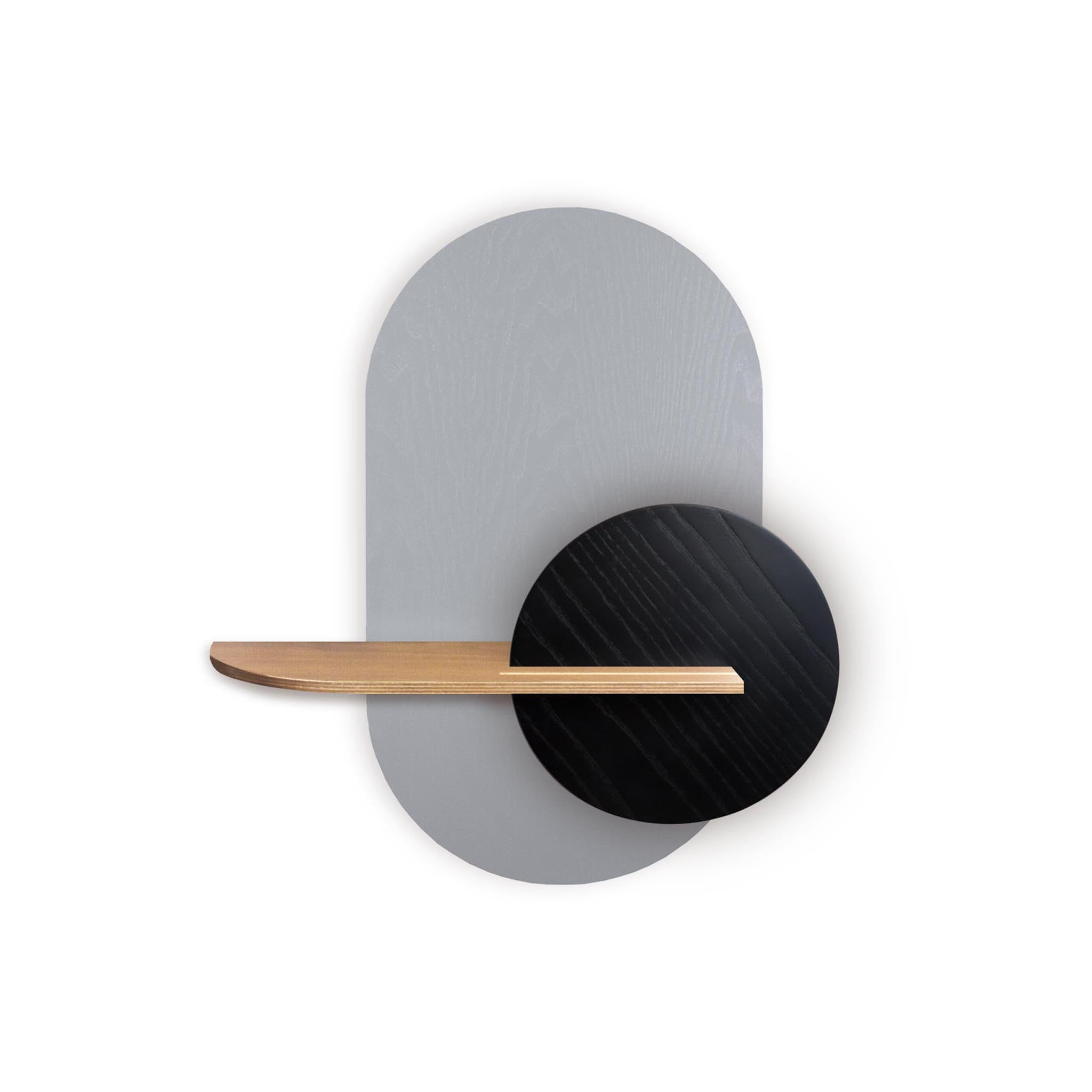 Alba Wall Shelf DUO · Grey oval
