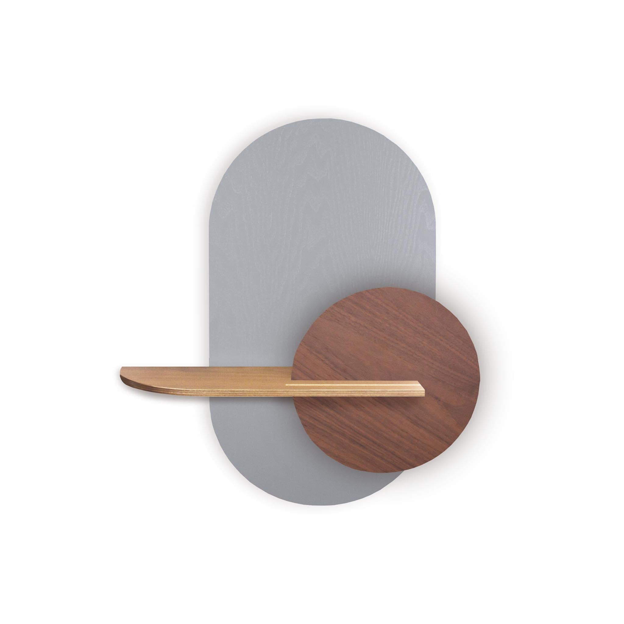 Alba Wall Shelf DUO · Grey oval