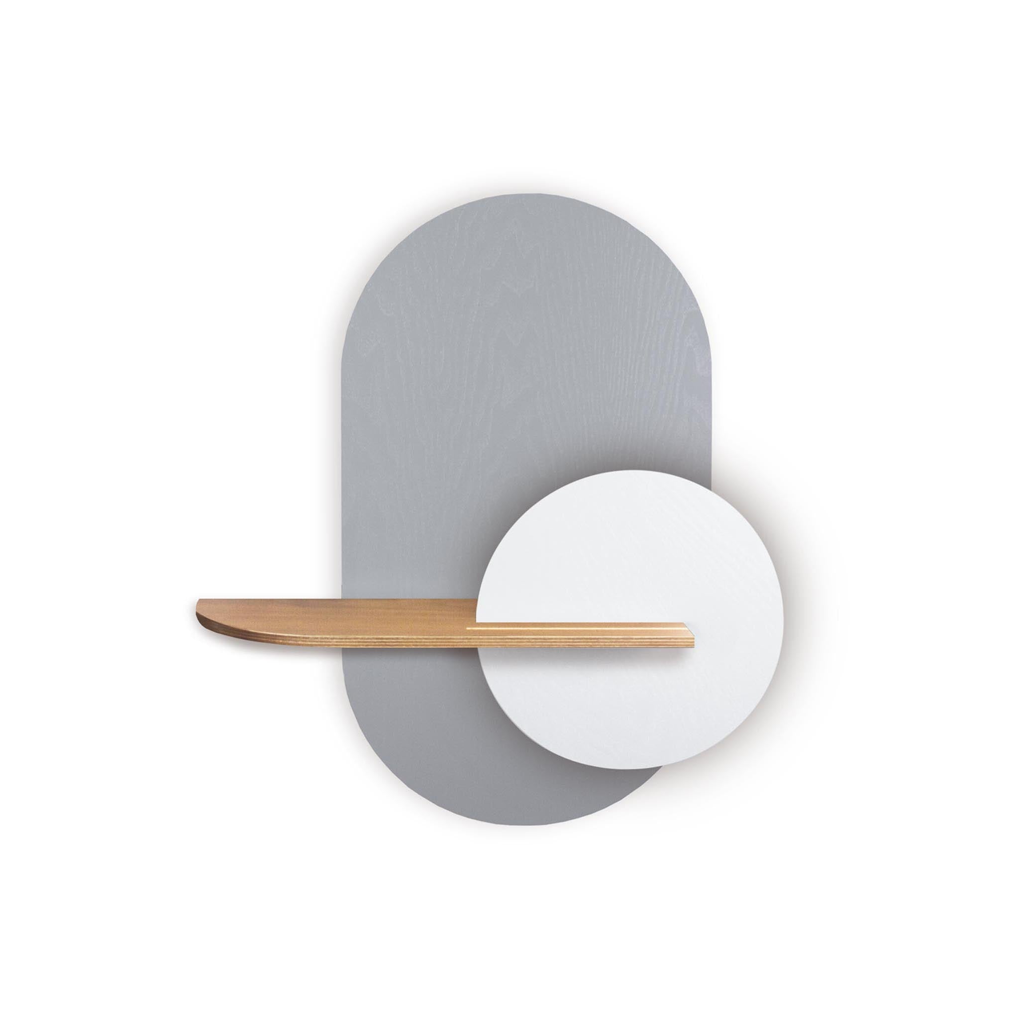 Alba Wall Shelf DUO · Grey oval