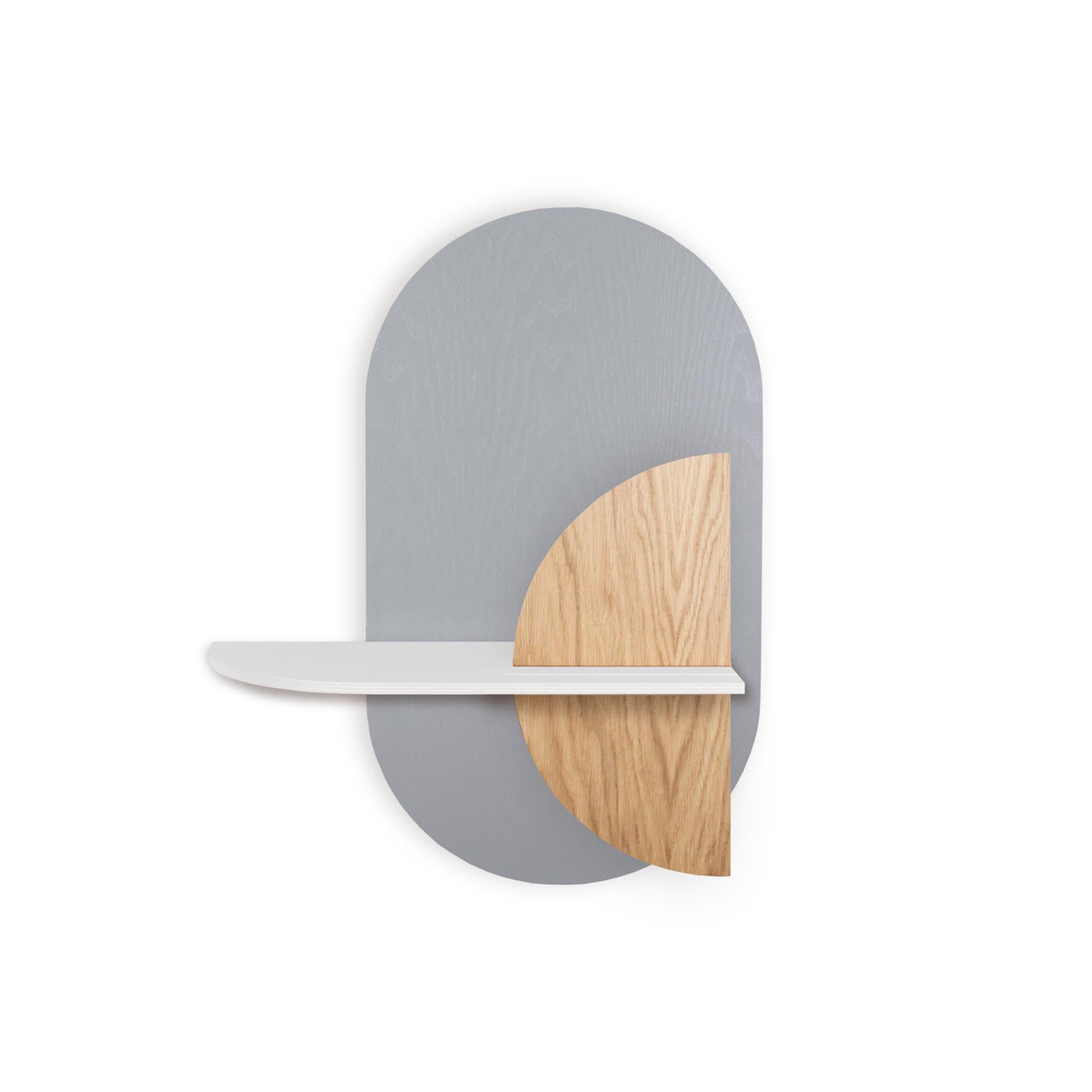 Alba Wall Shelf DUO · Grey oval