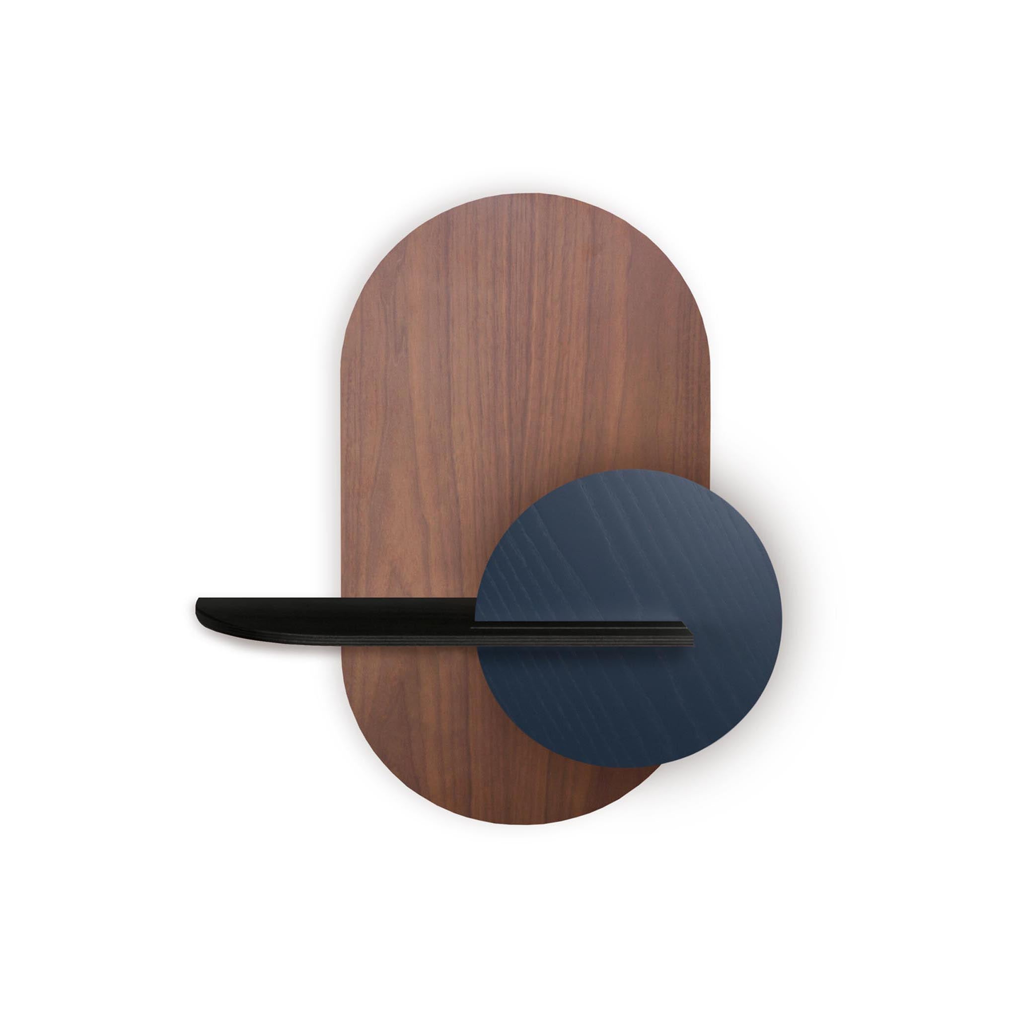 Alba Wandregal DUO · Walnuss oval