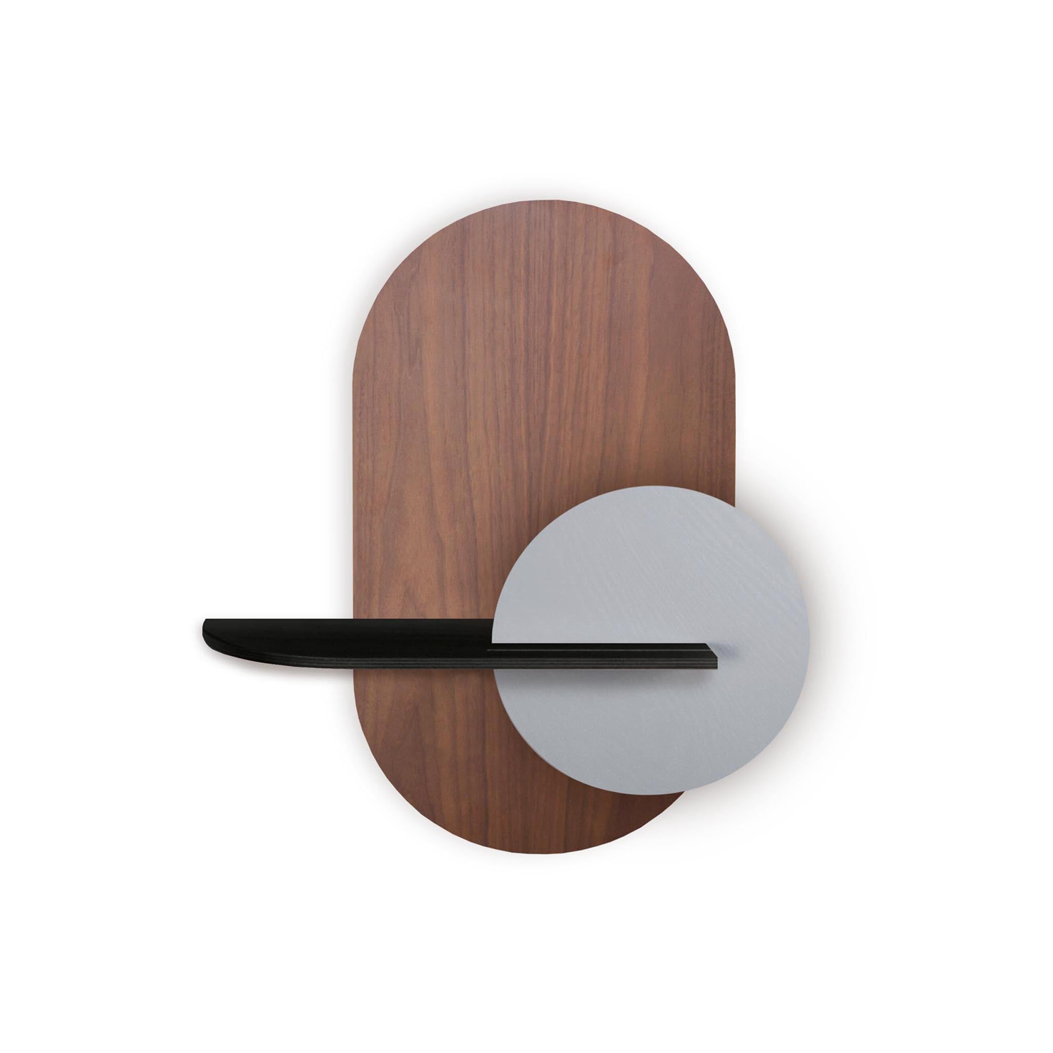 Alba Wandregal DUO · Walnuss oval