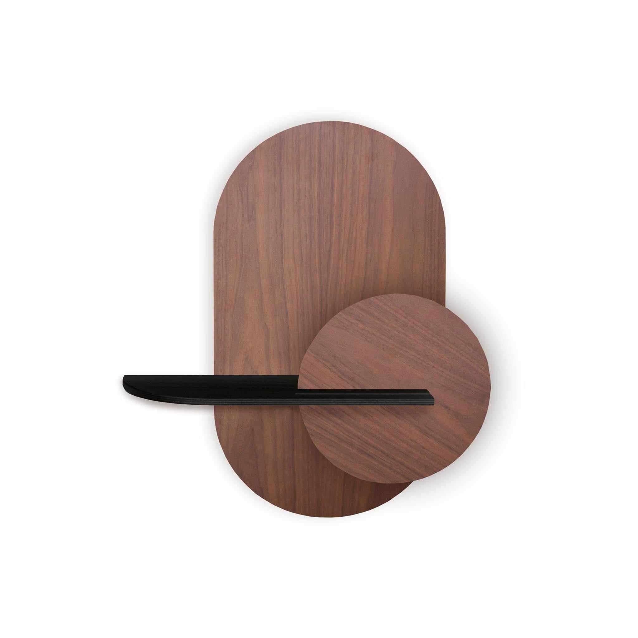 Alba Wandregal DUO · Walnuss oval