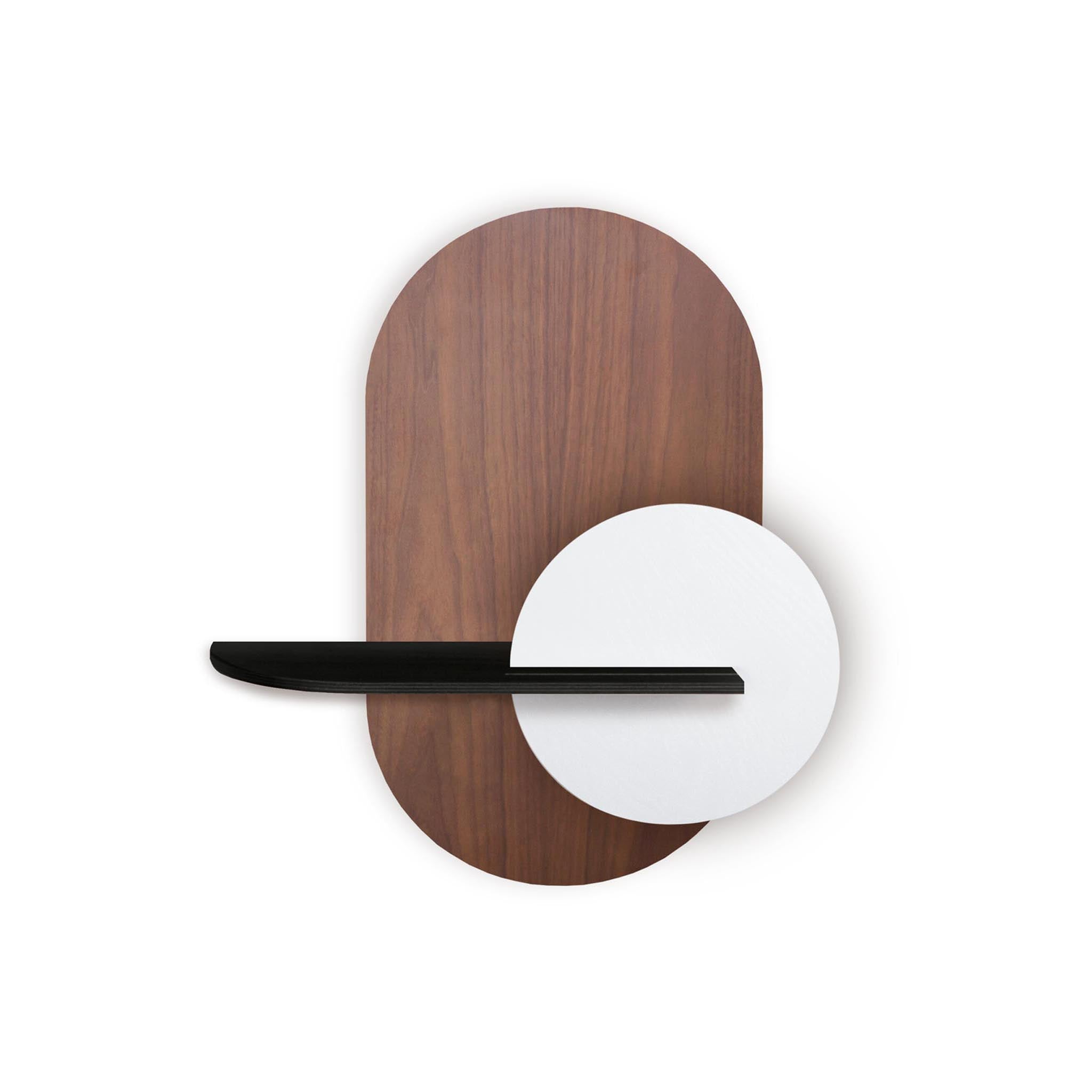 Alba Wandregal DUO · Walnuss oval