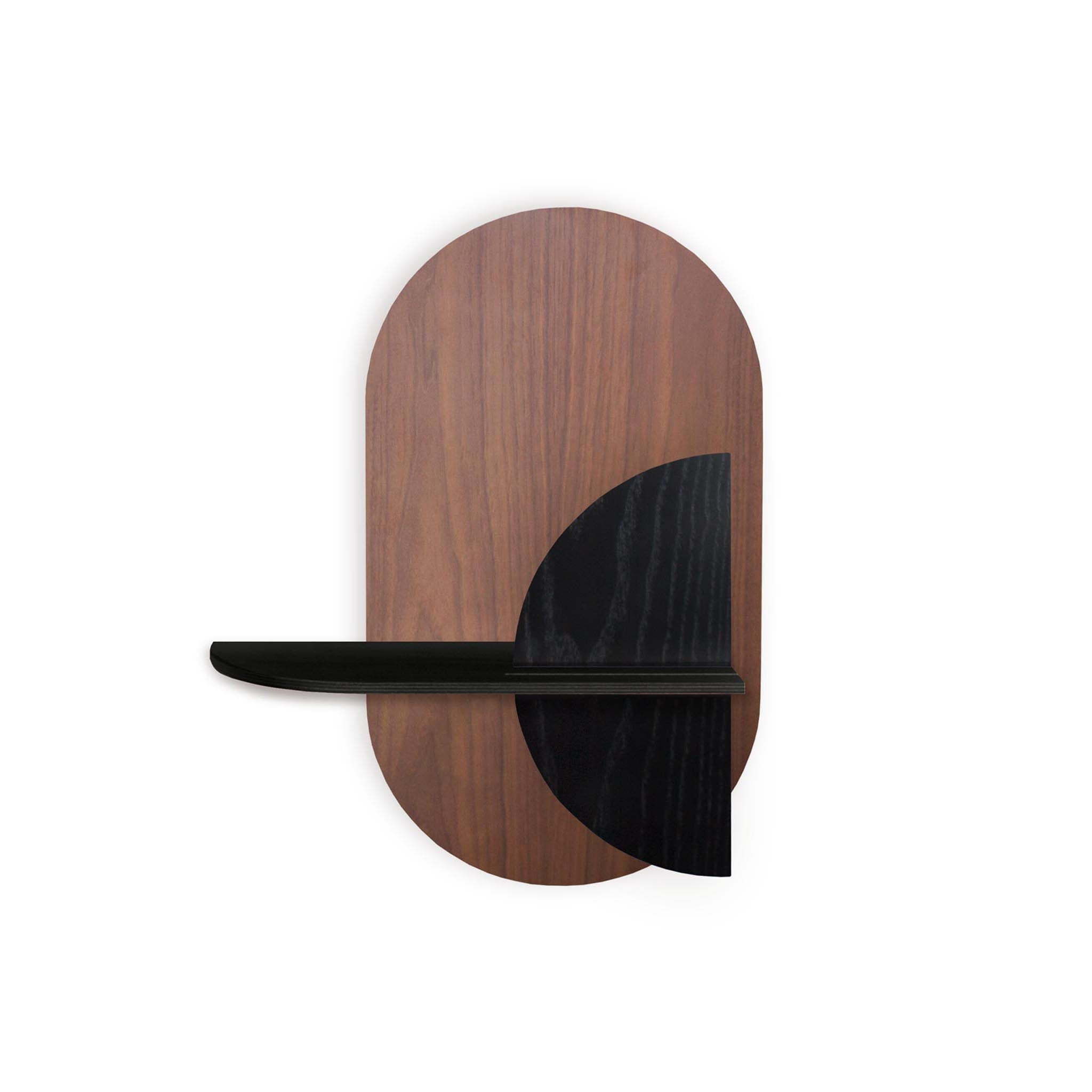 Alba Wandregal DUO · Walnuss oval