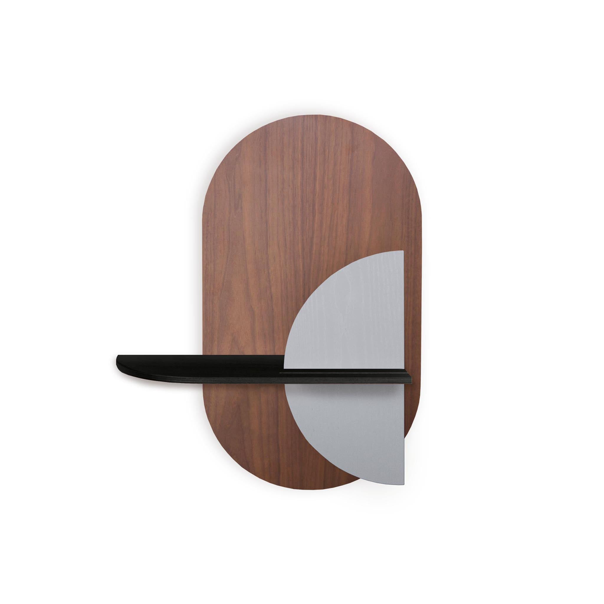 Alba Wandregal DUO · Walnuss oval