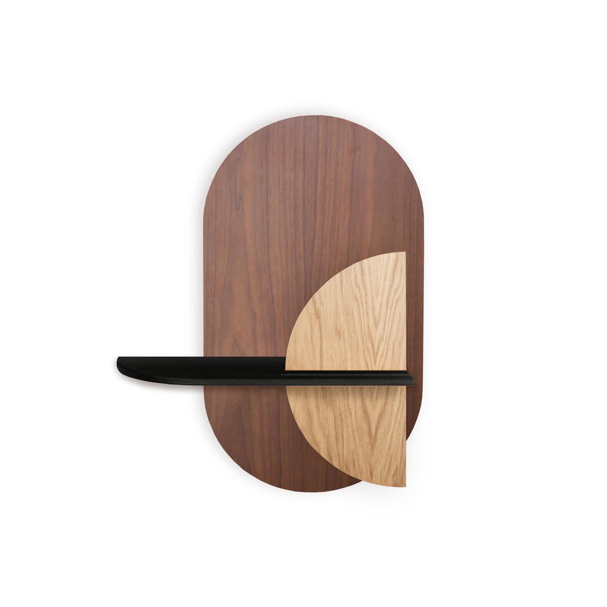 Alba Wandregal DUO · Walnuss oval