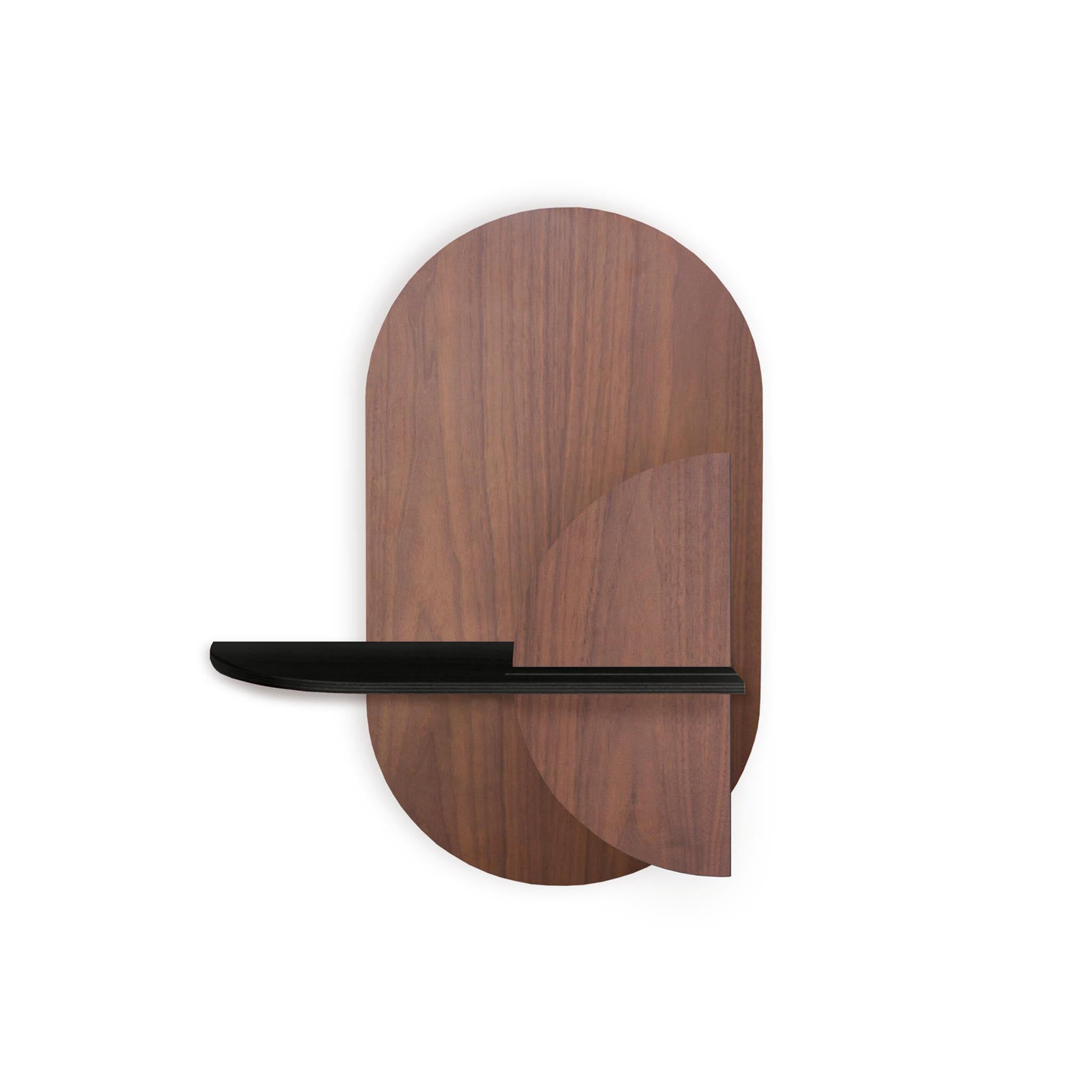 Alba Wandregal DUO · Walnuss oval