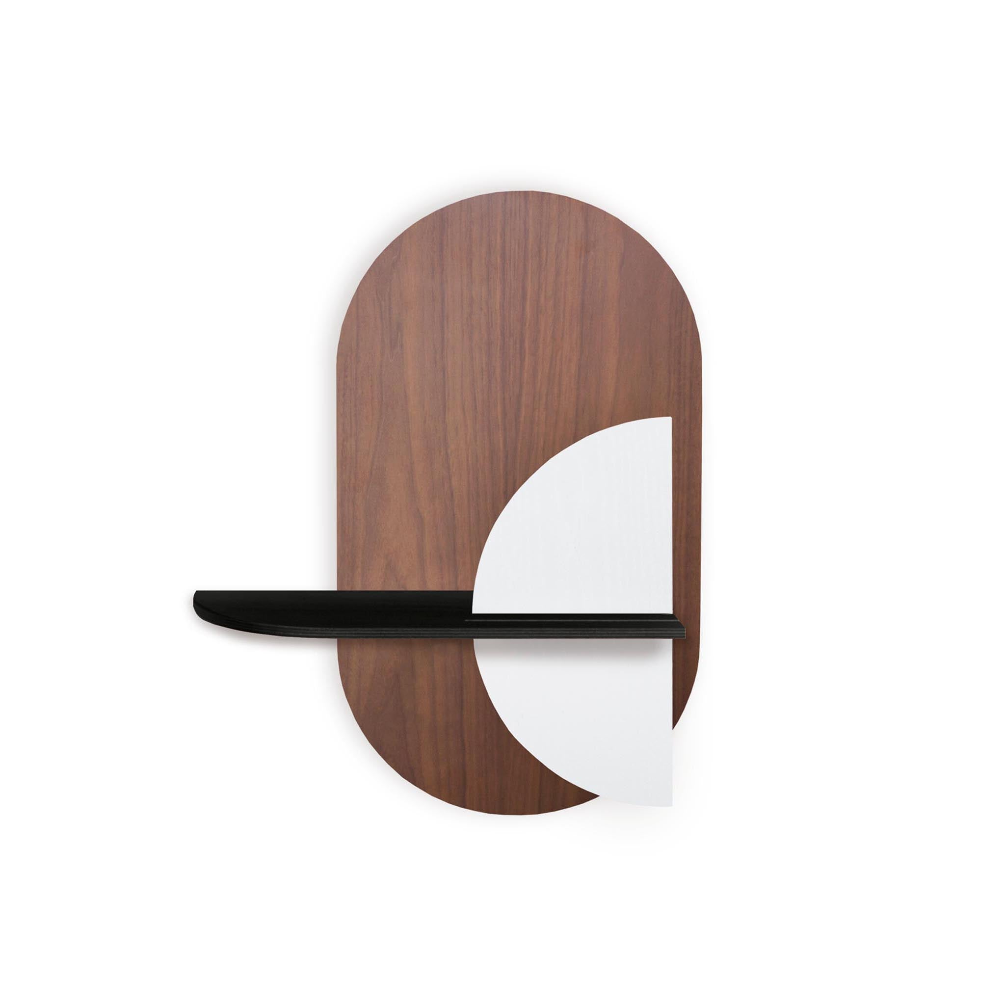 Alba Wandregal DUO · Walnuss oval