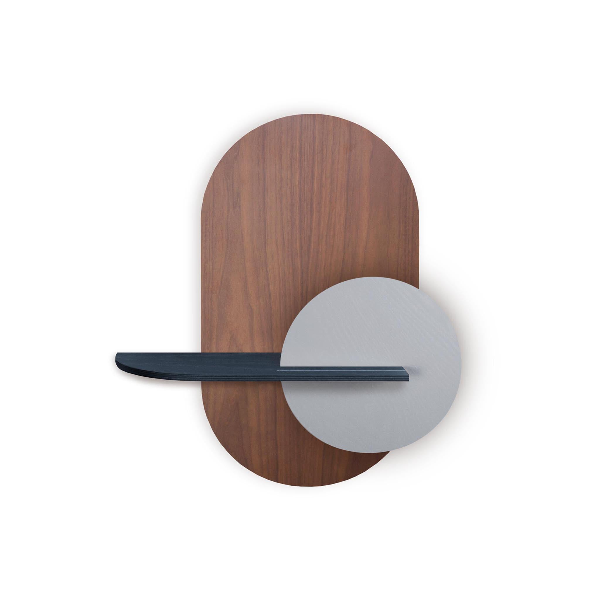 Alba Wandregal DUO · Walnuss oval