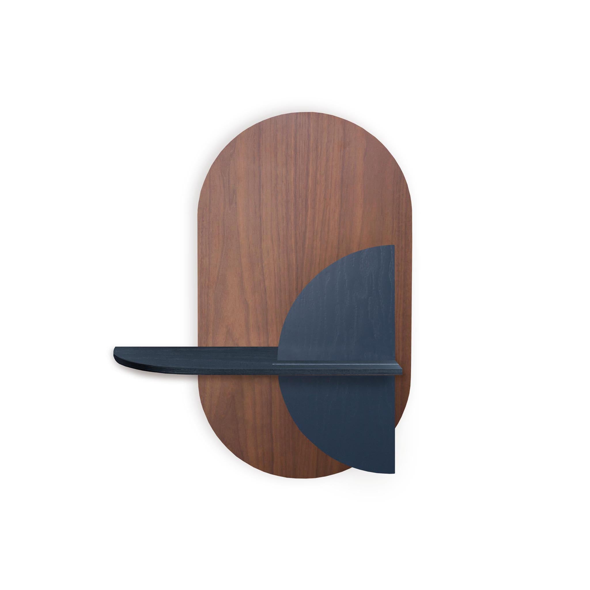 Alba Wandregal DUO · Walnuss oval