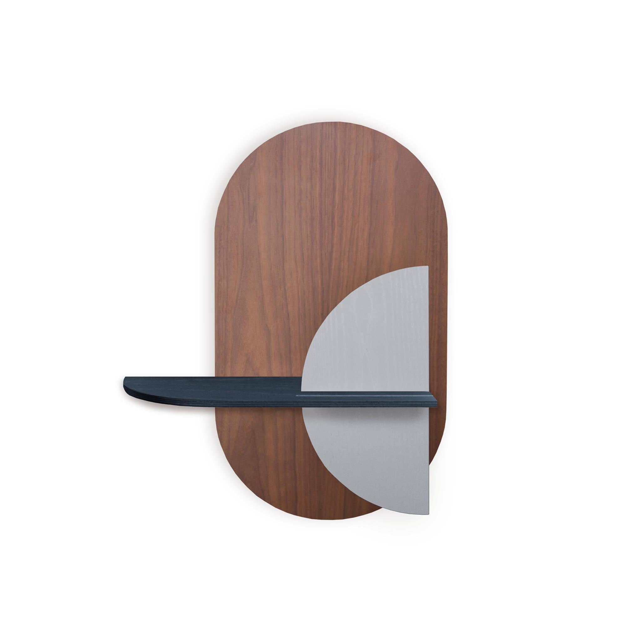 Alba Wandregal DUO · Walnuss oval