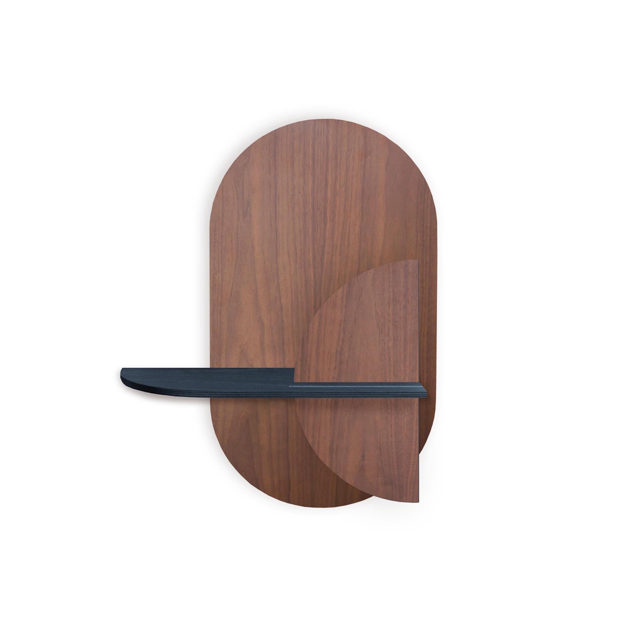 Alba Wandregal DUO · Walnuss oval