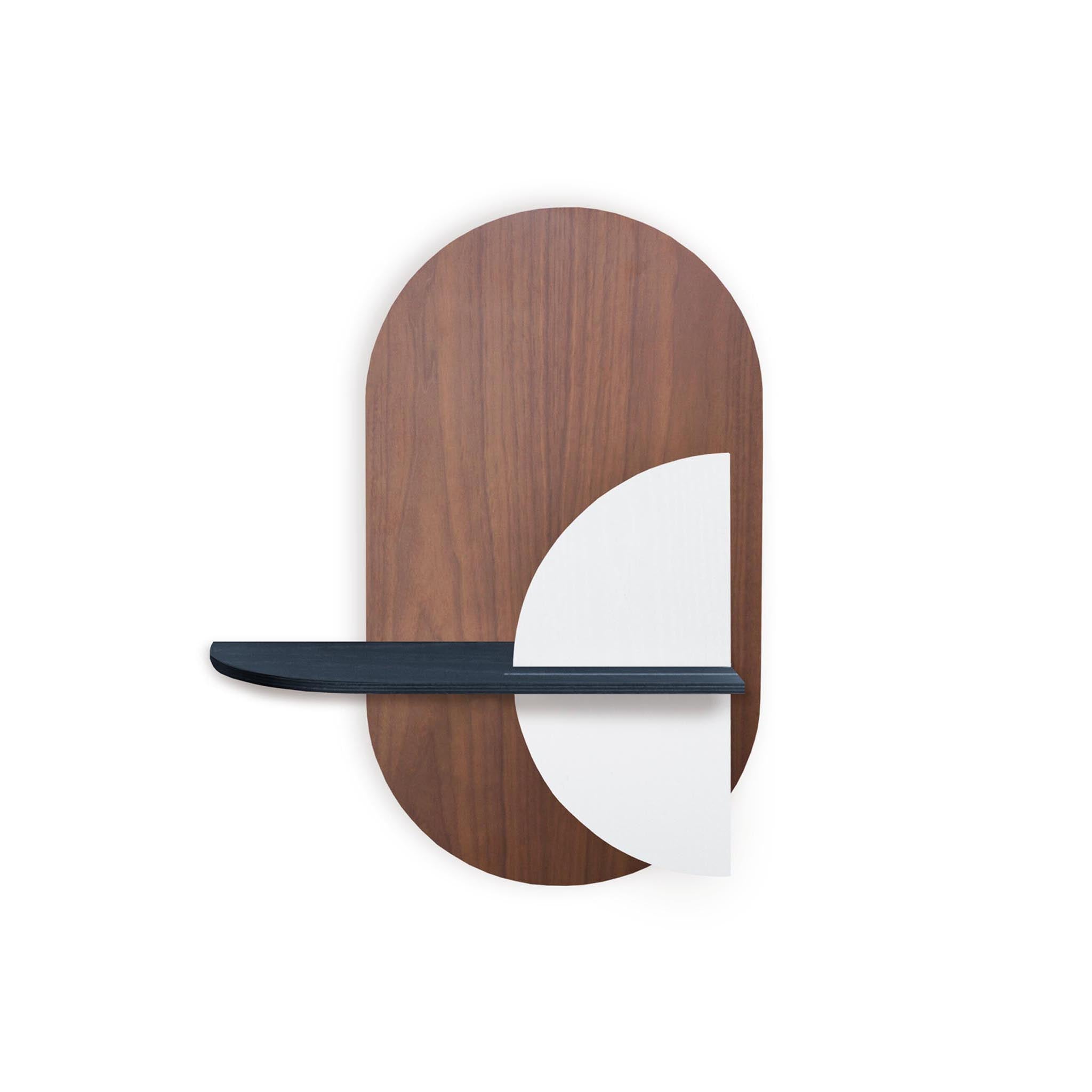 Alba Wandregal DUO · Walnuss oval