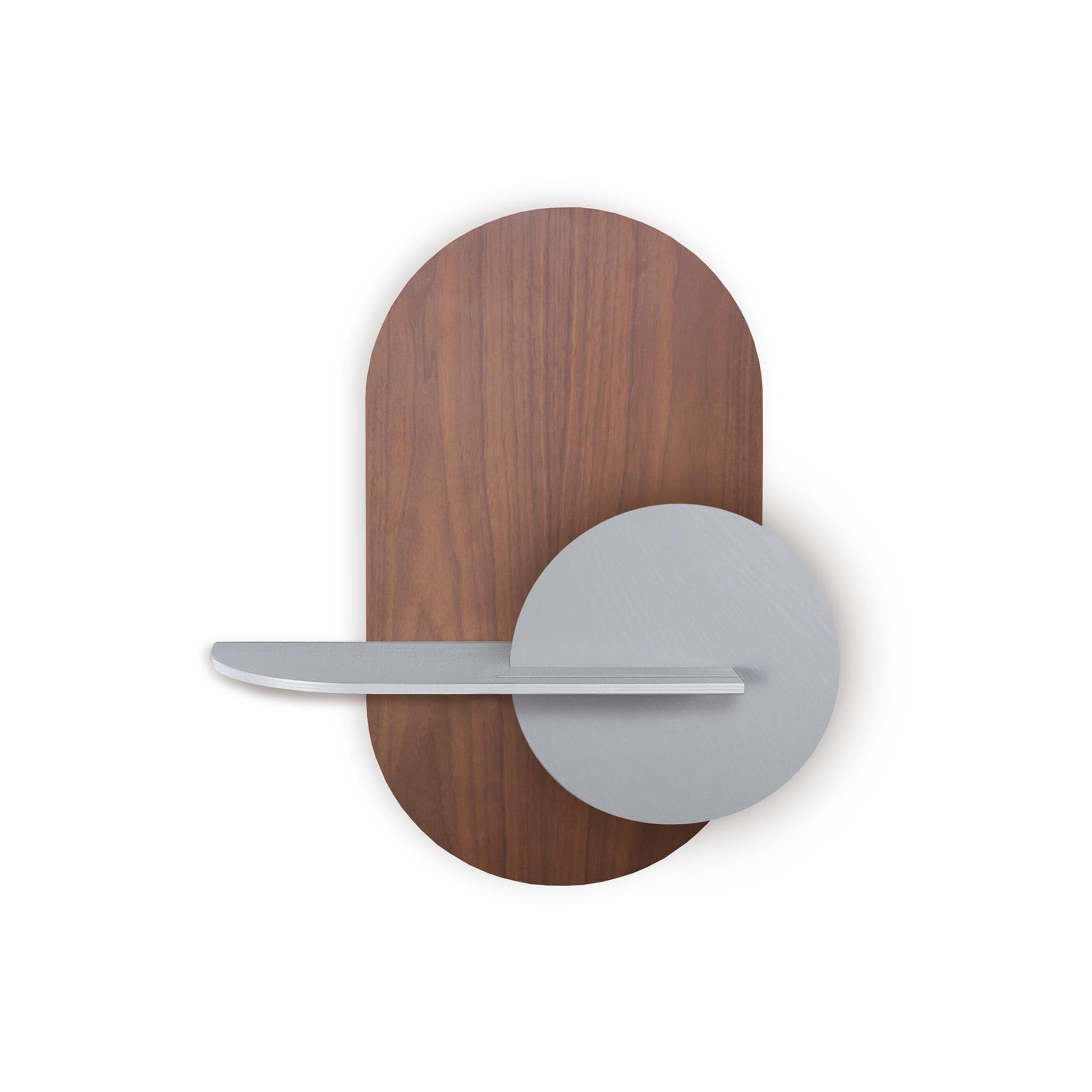 Alba Wandregal DUO · Walnuss oval