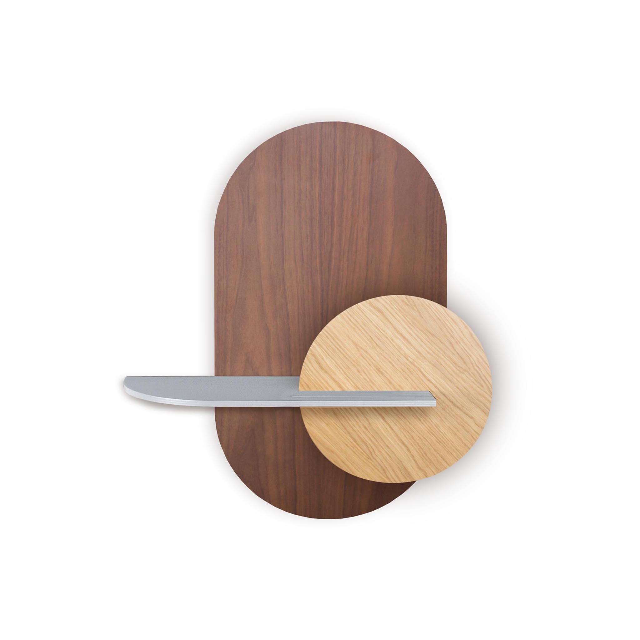 Alba Wandregal DUO · Walnuss oval