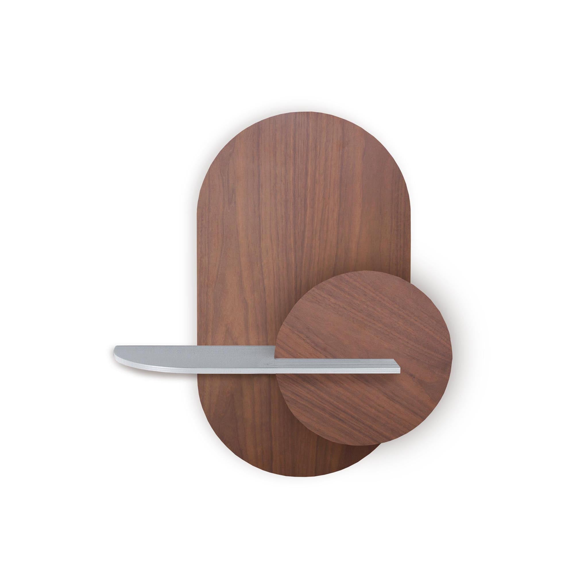 Alba Wandregal DUO · Walnuss oval