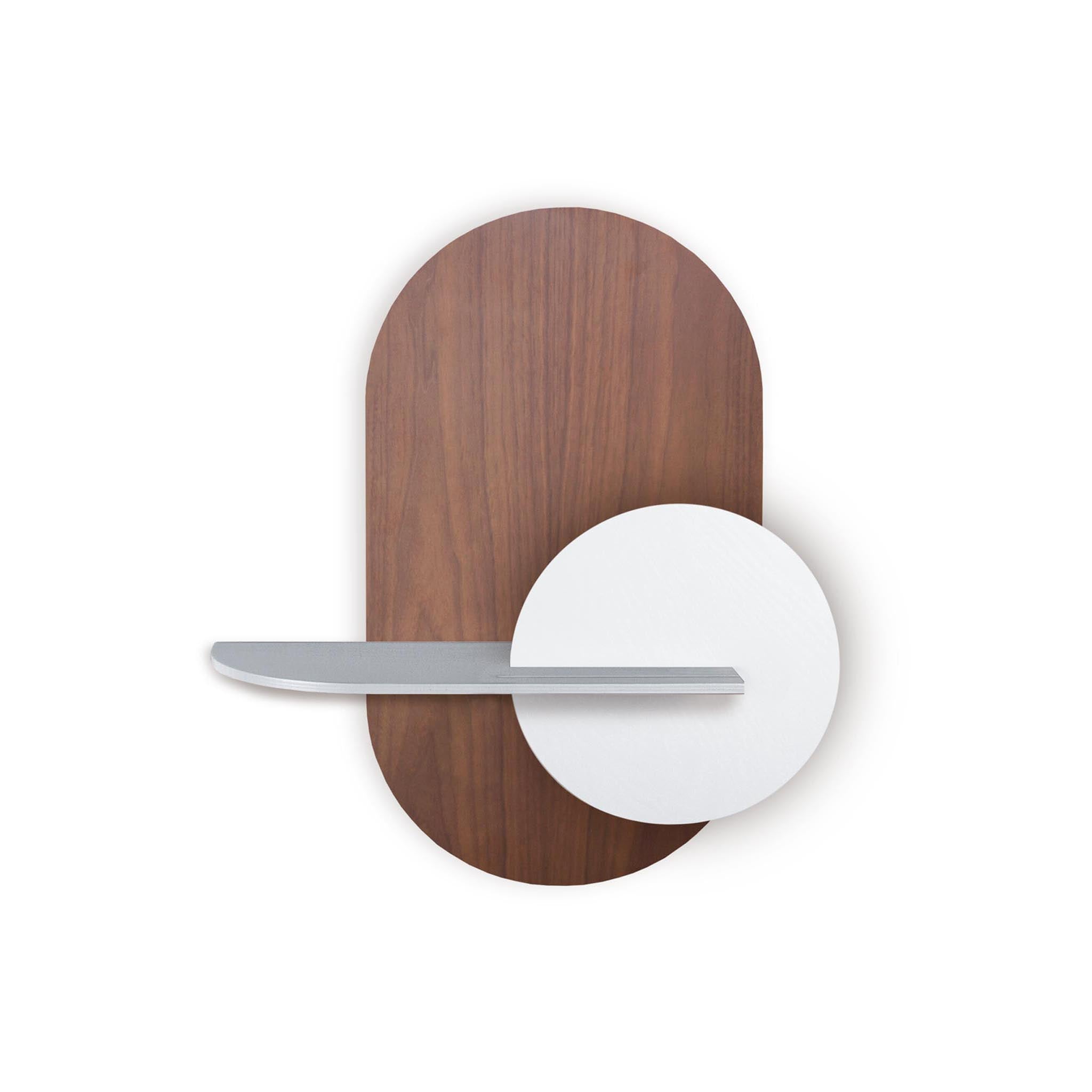 Alba Wandregal DUO · Walnuss oval