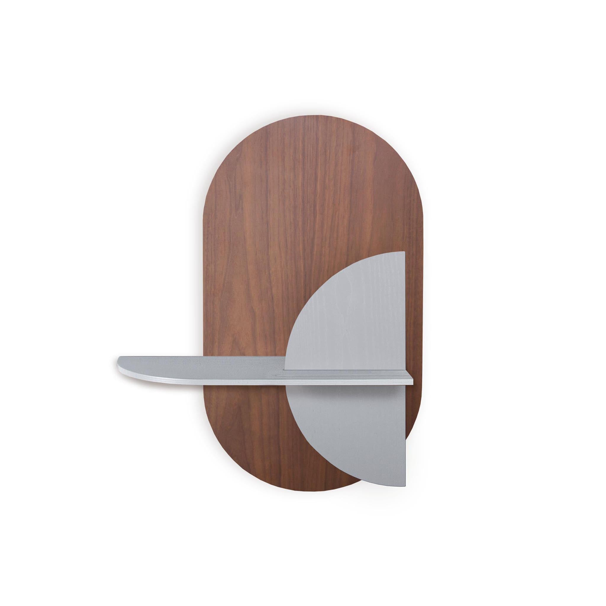 Alba Wandregal DUO · Walnuss oval