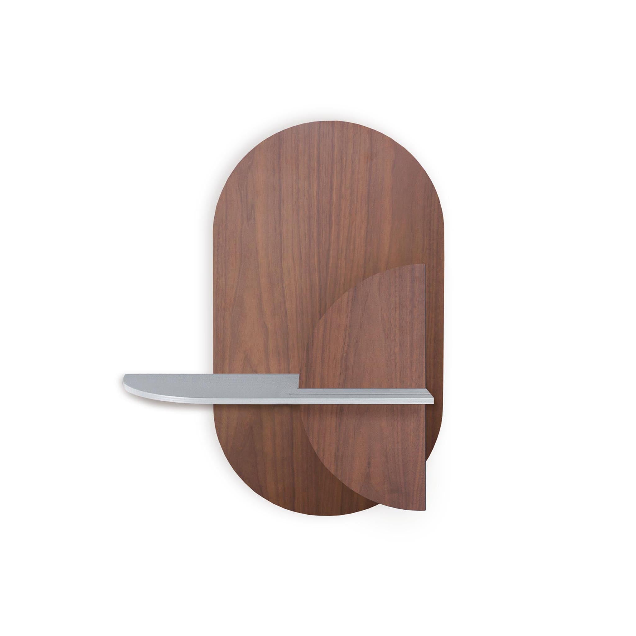 Alba Wandregal DUO · Walnuss oval