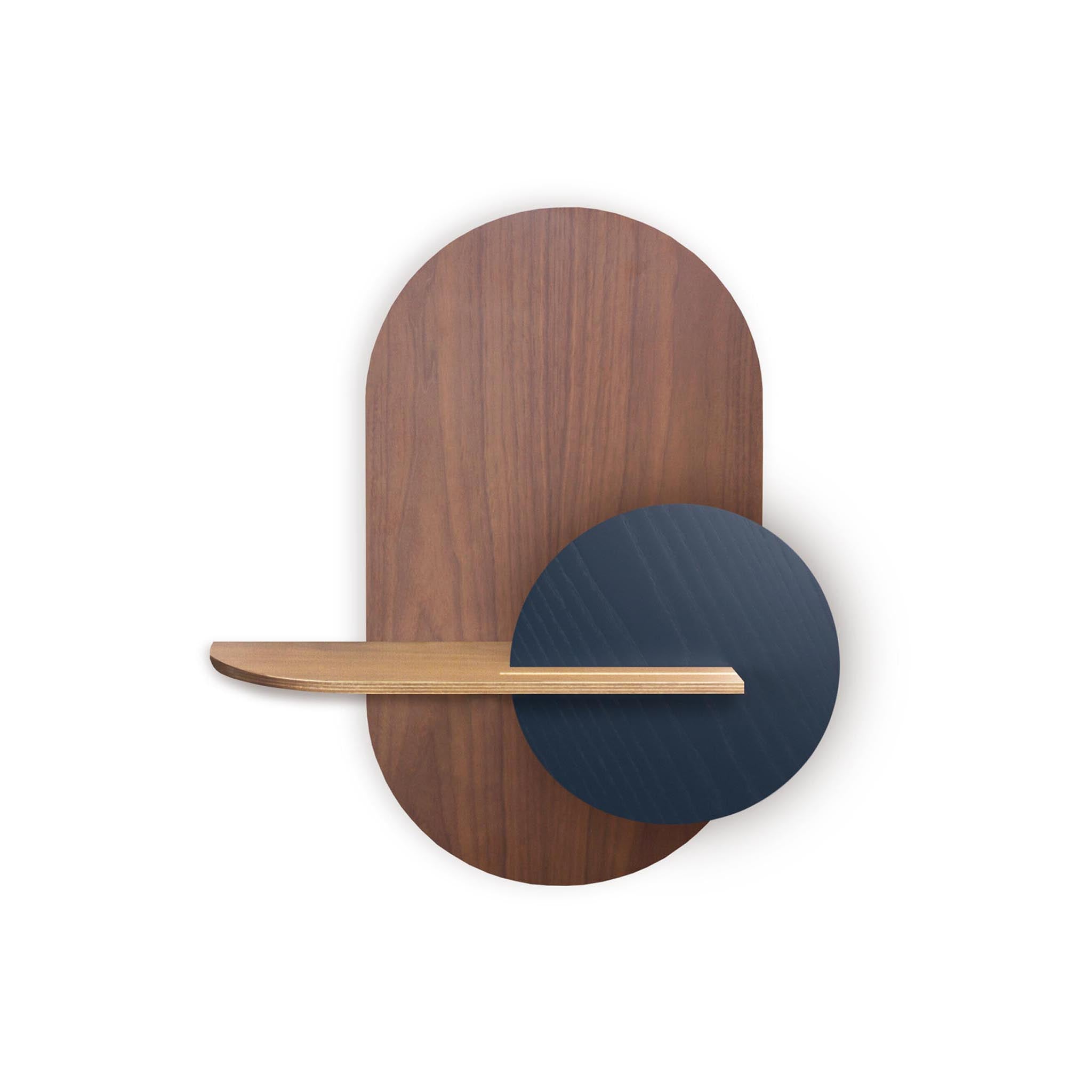 Alba Wandregal DUO · Walnuss oval