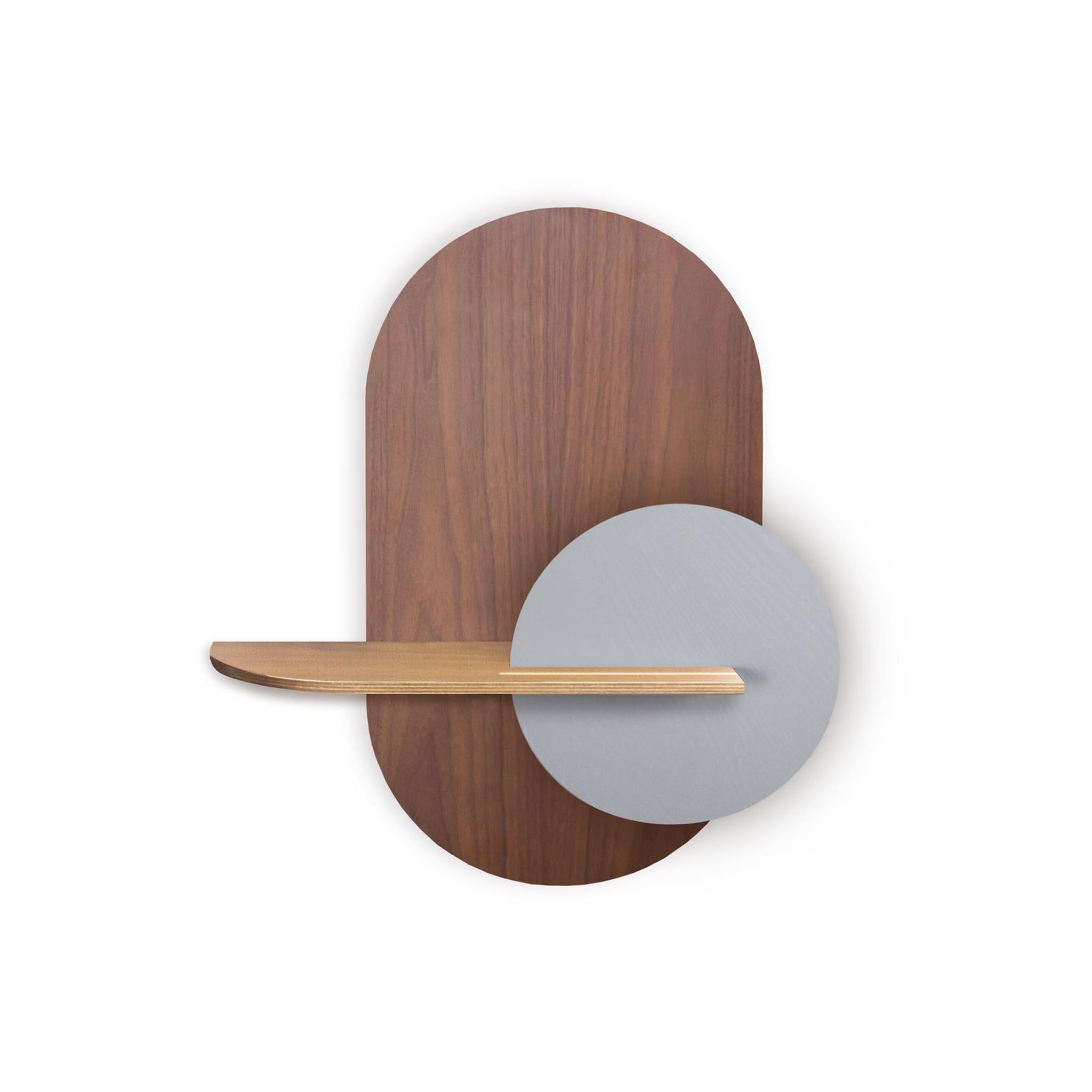 Alba Wandregal DUO · Walnuss oval