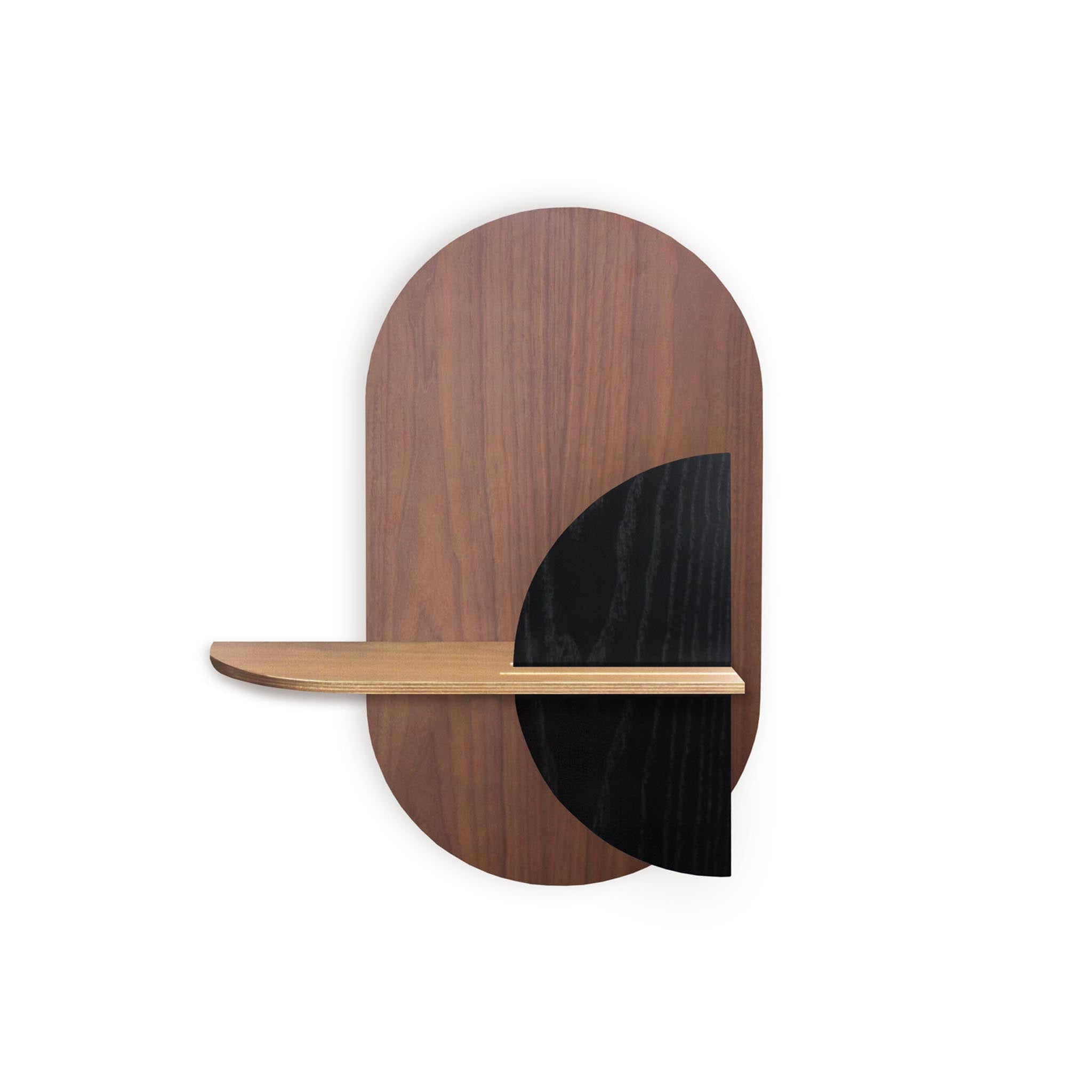 Alba Wandregal DUO · Walnuss oval
